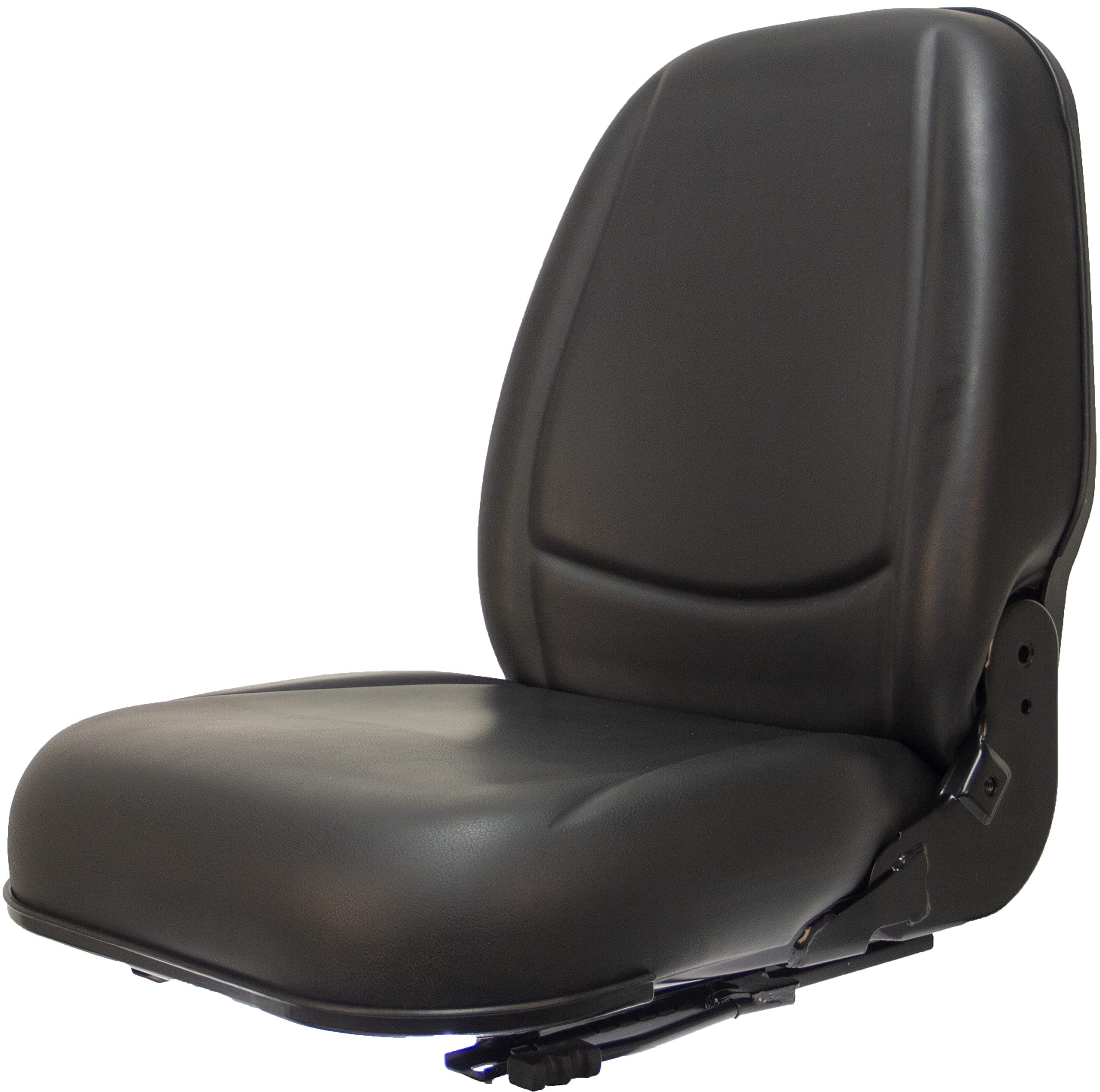 Deluxe Black Talon 230010BK High-Back Universal Replacement Tractor Seat, Slides, Black