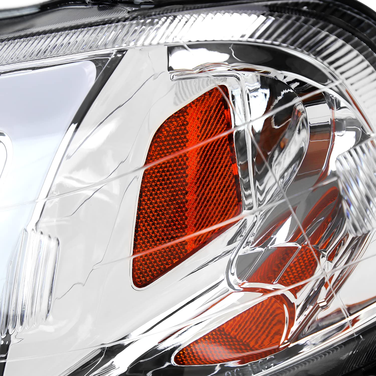 Clear Spec-D Tuning Headlights Replacement w/LED Strip Compatible with 1999-2000 Honda Civic EK/EJ/EM