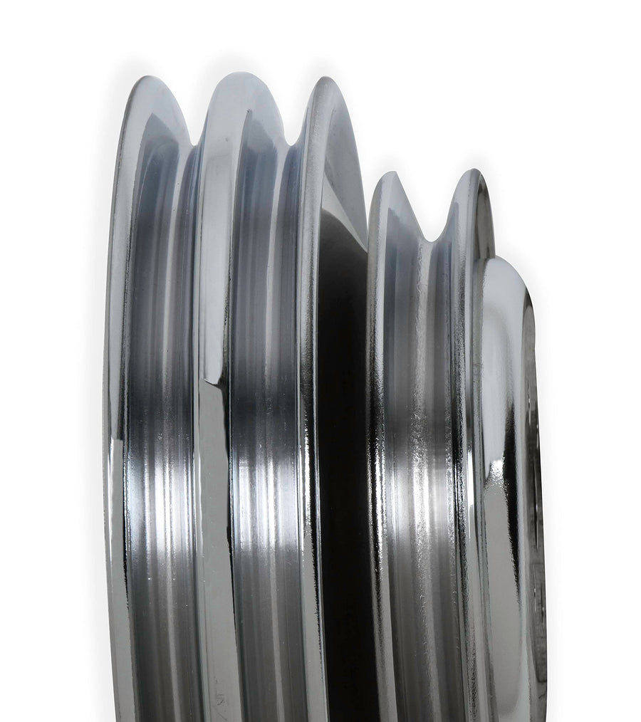 Chrome Plated Steel Mr Gasket Engine Pulley 8829