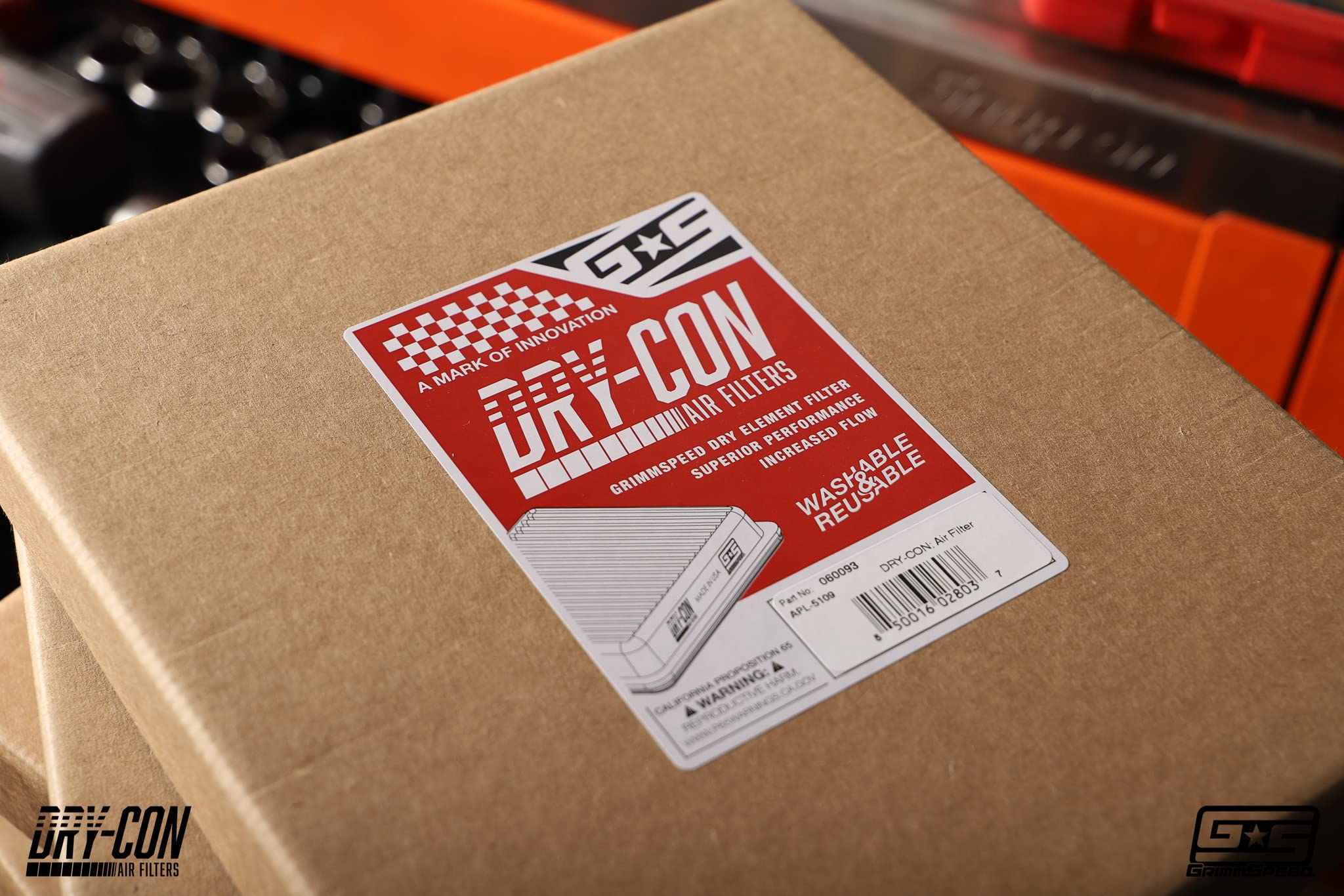 Dry-Con GrimmSpeed Air Filter Compatible with 12-20 Subaru BRZ/FRS/86 (17-19 Auto Trans)