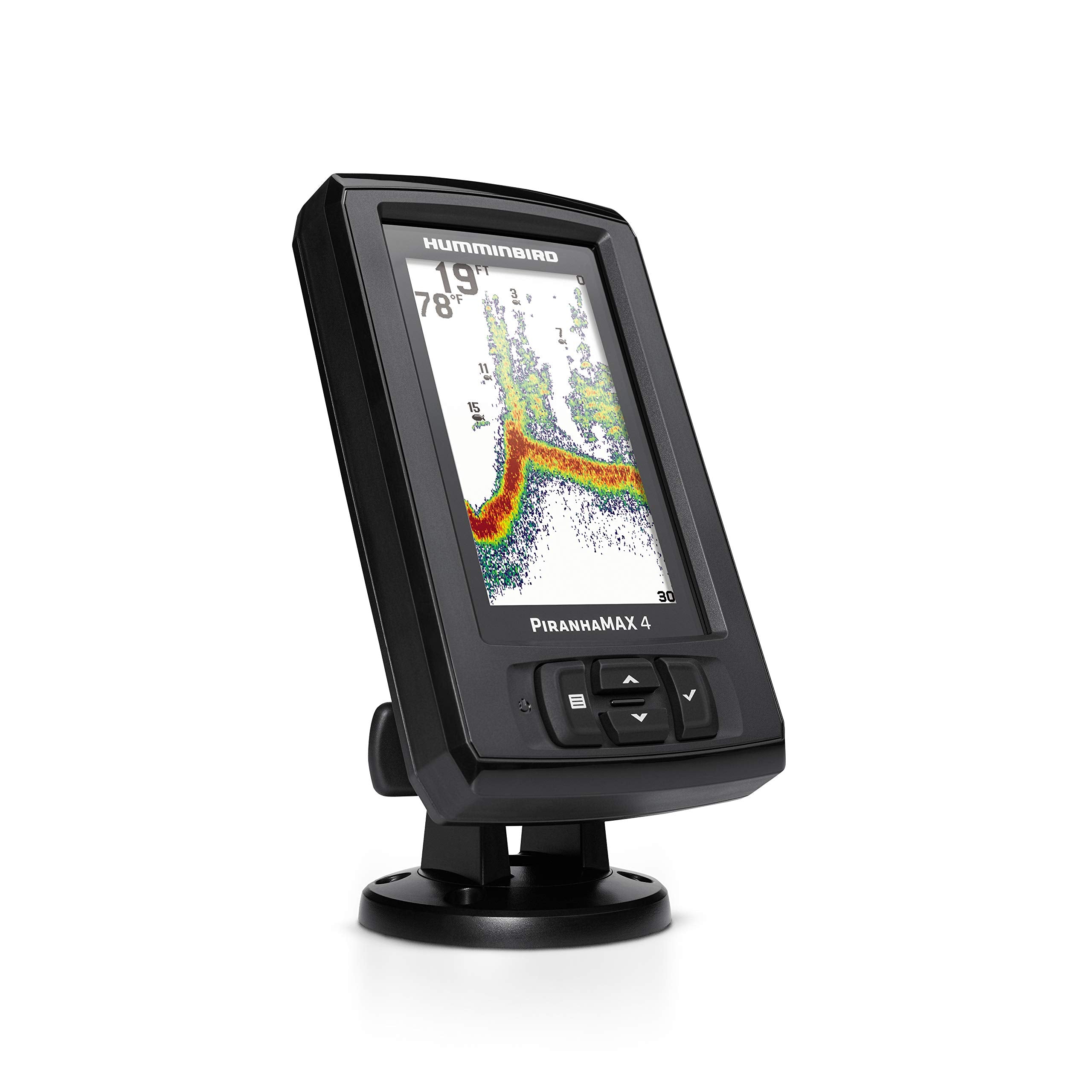 PiranhaMAX 4 Humminbird Fish Finder with Transducer, Dual Beam Sonar