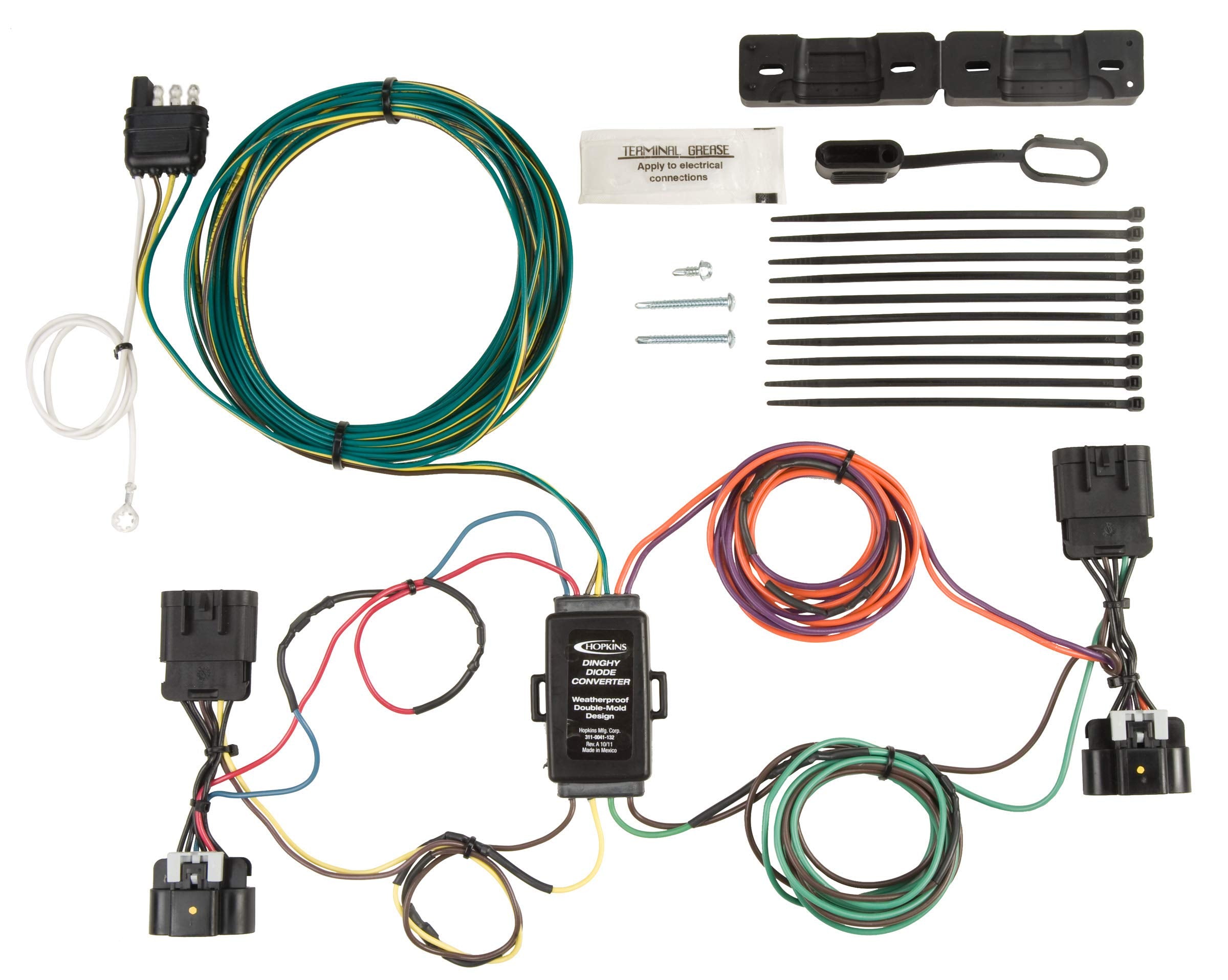Plug-In Hopkins Towing Solutions 56104 Simple Towed Vehicle Wiring Kit