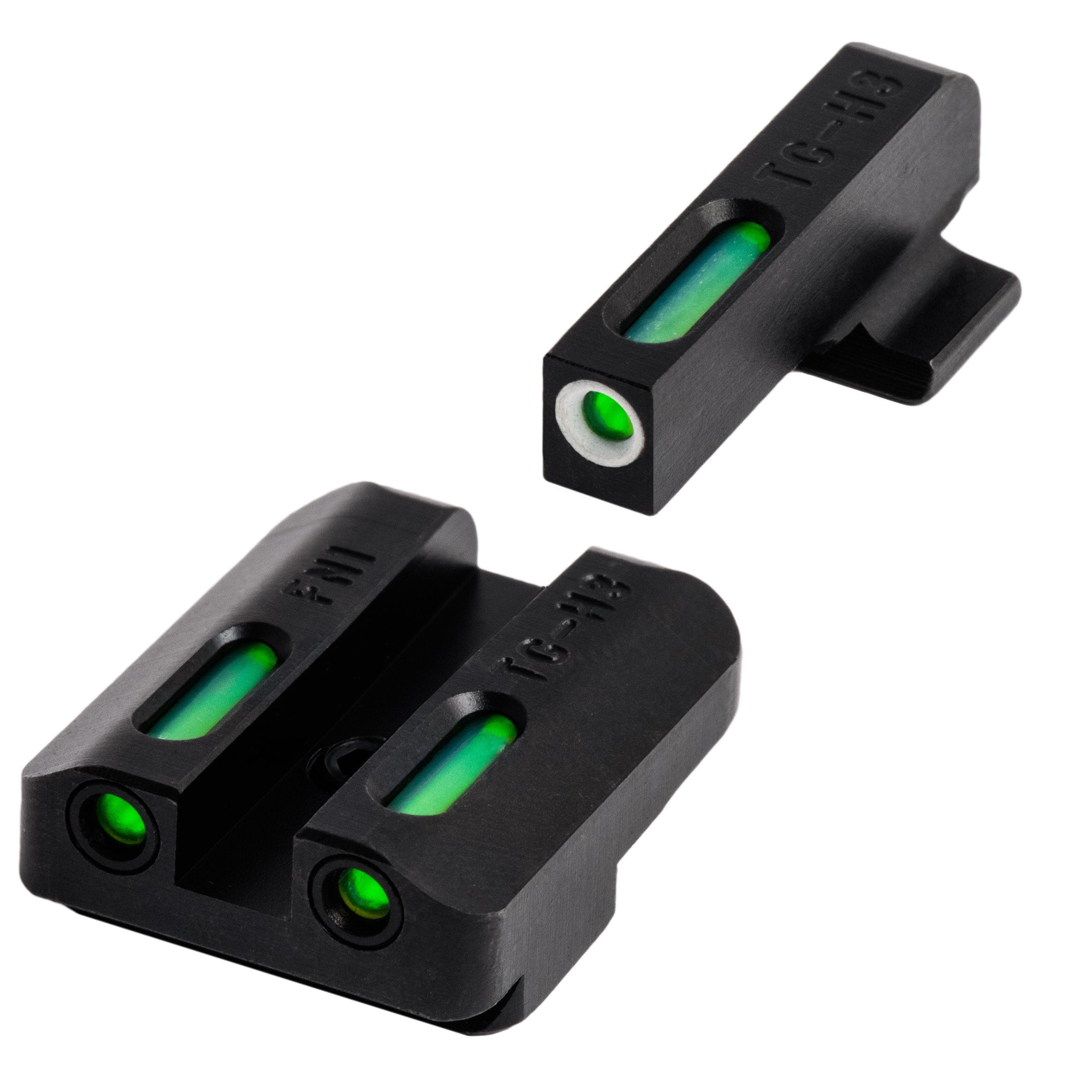 Handgun Sight TRUGLO TFX | Durable Shock-Resistant Compact Brightly Glowing Tritium & Fiber-Optic Xtreme Day/Night Sight, Compatible with FN FNX9 Handguns