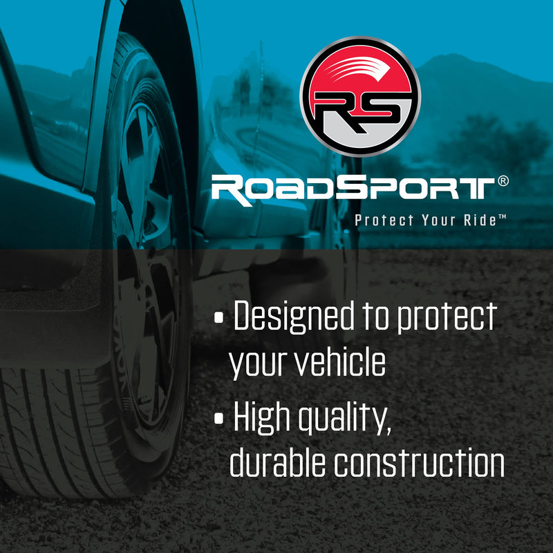 RoadSport 4326 Universal Fit 'C' Series Premiere Splash Guard (Black with Red Prism; 18" Height x 10-3/8" Wide)