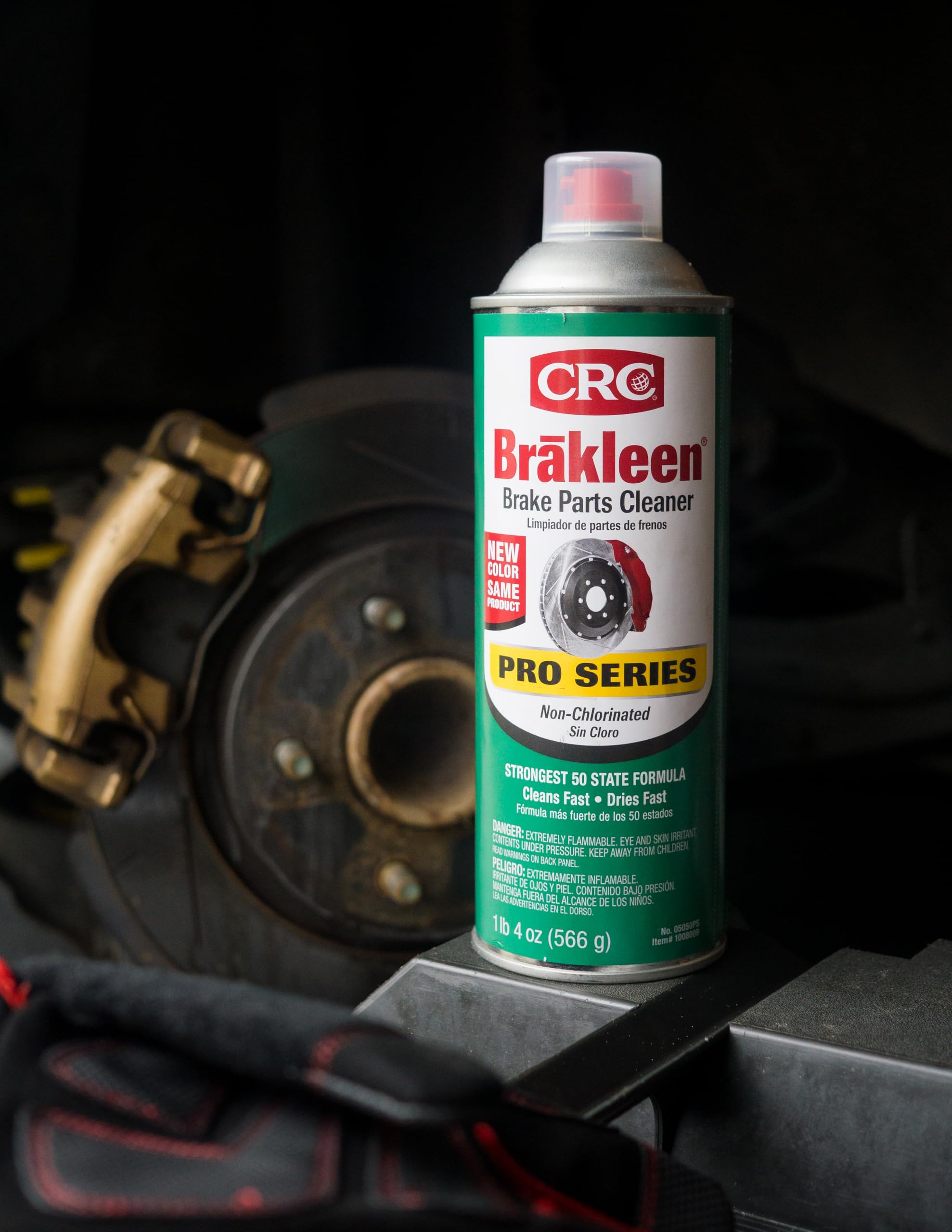 Brake Cleaner Spray CRC Brakleen 1003663 BPC Pro Series Non-Chlorinated 50 State Formula, 20 oz, [1 Pack]