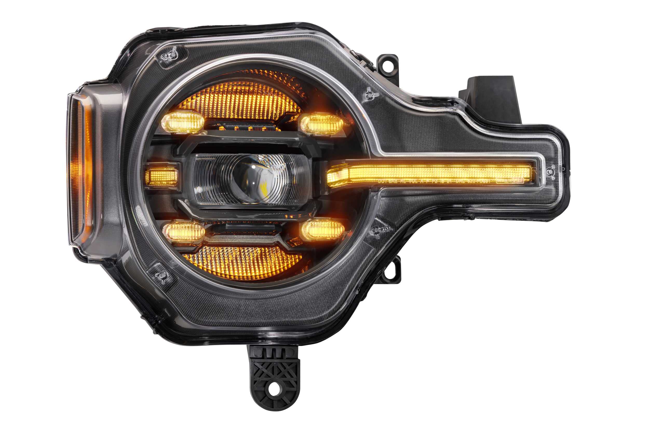 Morimoto XB LED Headlights Amber DRL Fits Ford Bronco 2021+ Plug and Play Headlight Assemblies (LF497-A)