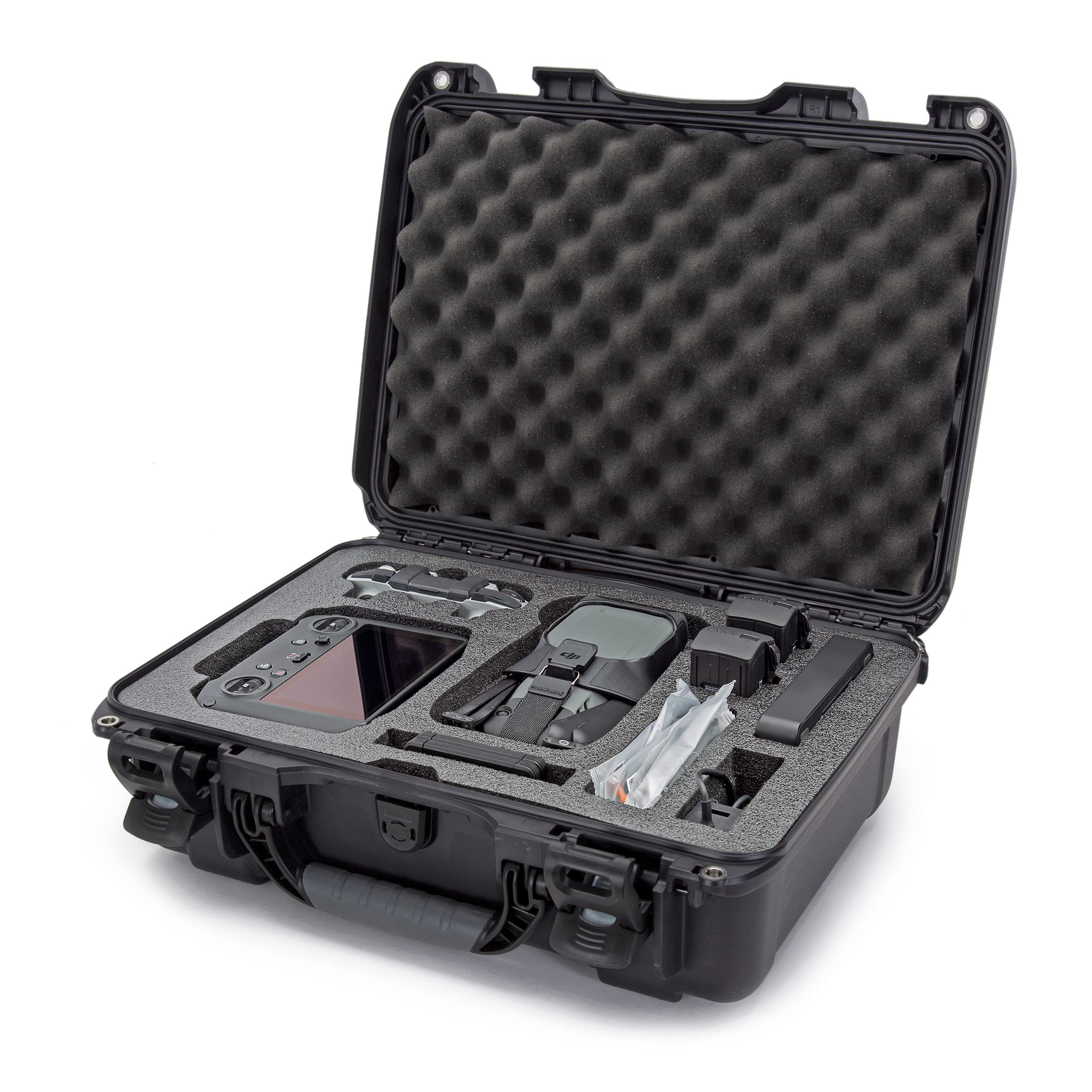 Waterproof Hard Case Nanuk 925 with Foam Insert for DJI Mavic 3 & Mavic 3 Classic - Fly More/Cine Premium Combo - Graphite