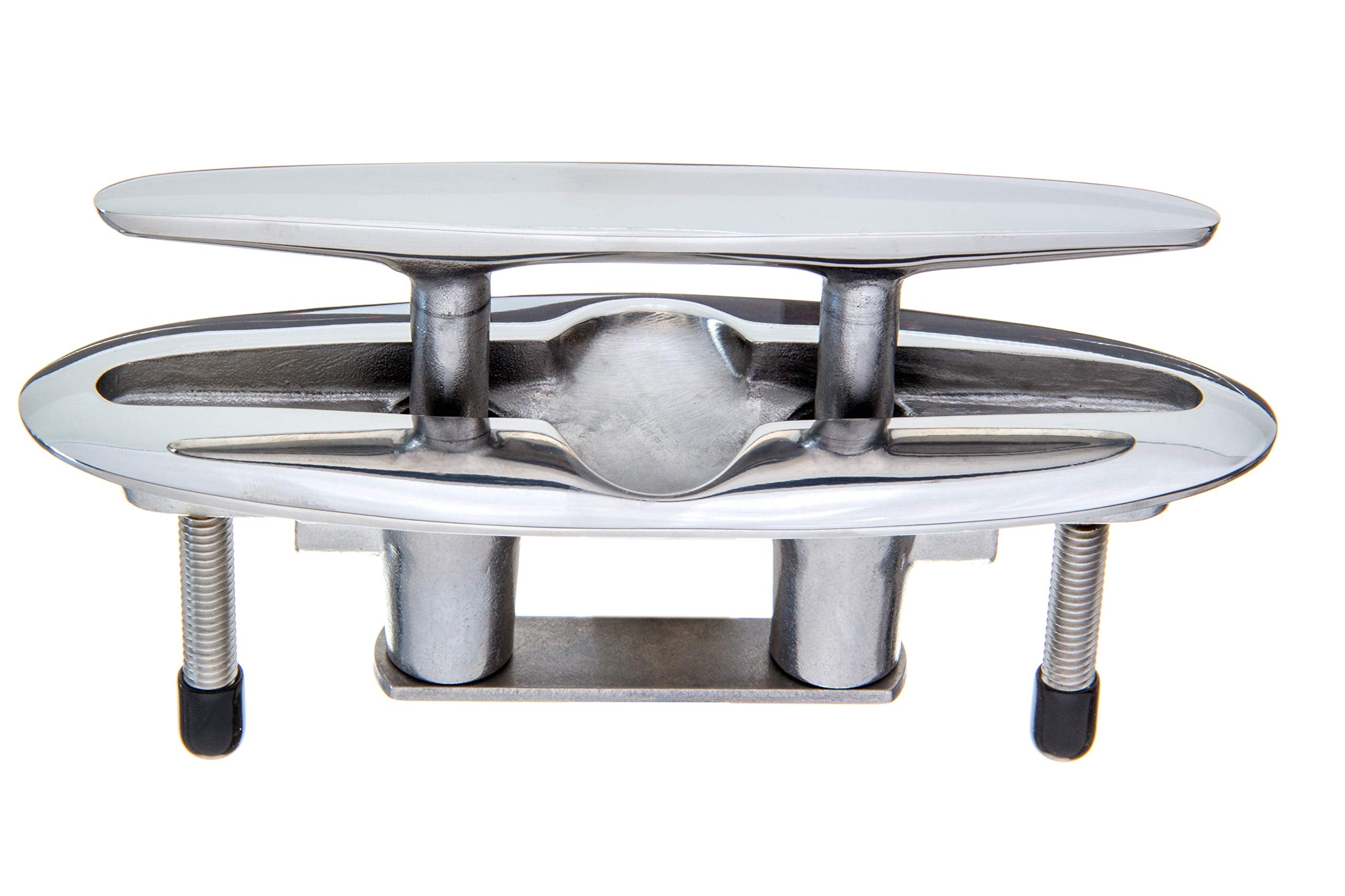 Attwood Retractable 66516-1 Low-Profile Stainless Steel Marine Boat 7-Inch Neat Cleat (66516-7)