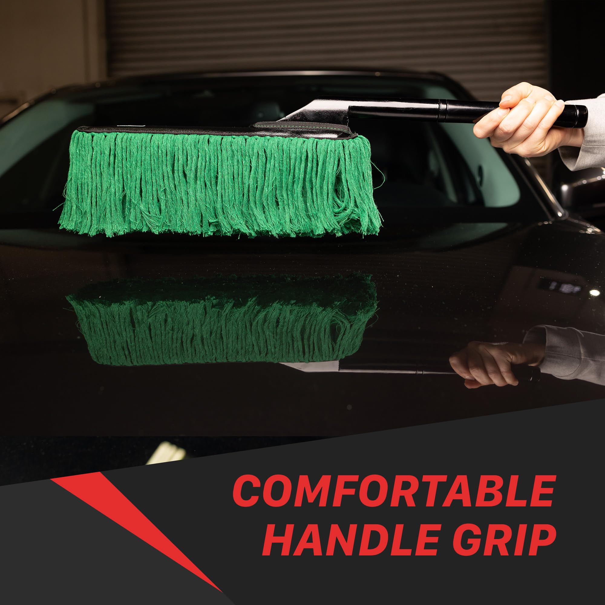 Maxshine Premium Universal Cotton Car Duster – Exterior Auto Dusting Tool – Safe for All Surfaces – Gently Removes Dust, Dirt & Debris – Reusable Detailing Brush for Cars, Trucks & SUVs