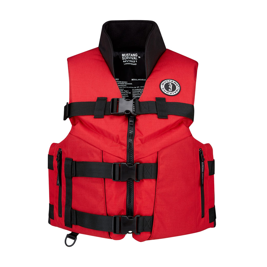 Accel 100 Mustang Survival Fishing Vest for Adults - Small