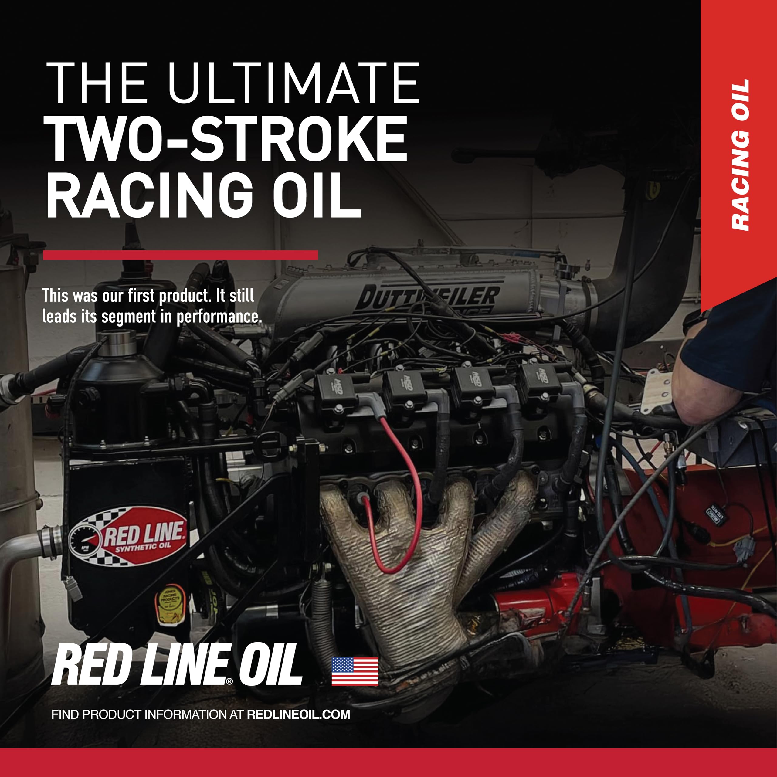 Two-Stroke Oil Red Line Racing Synthetic - 16 Ounce