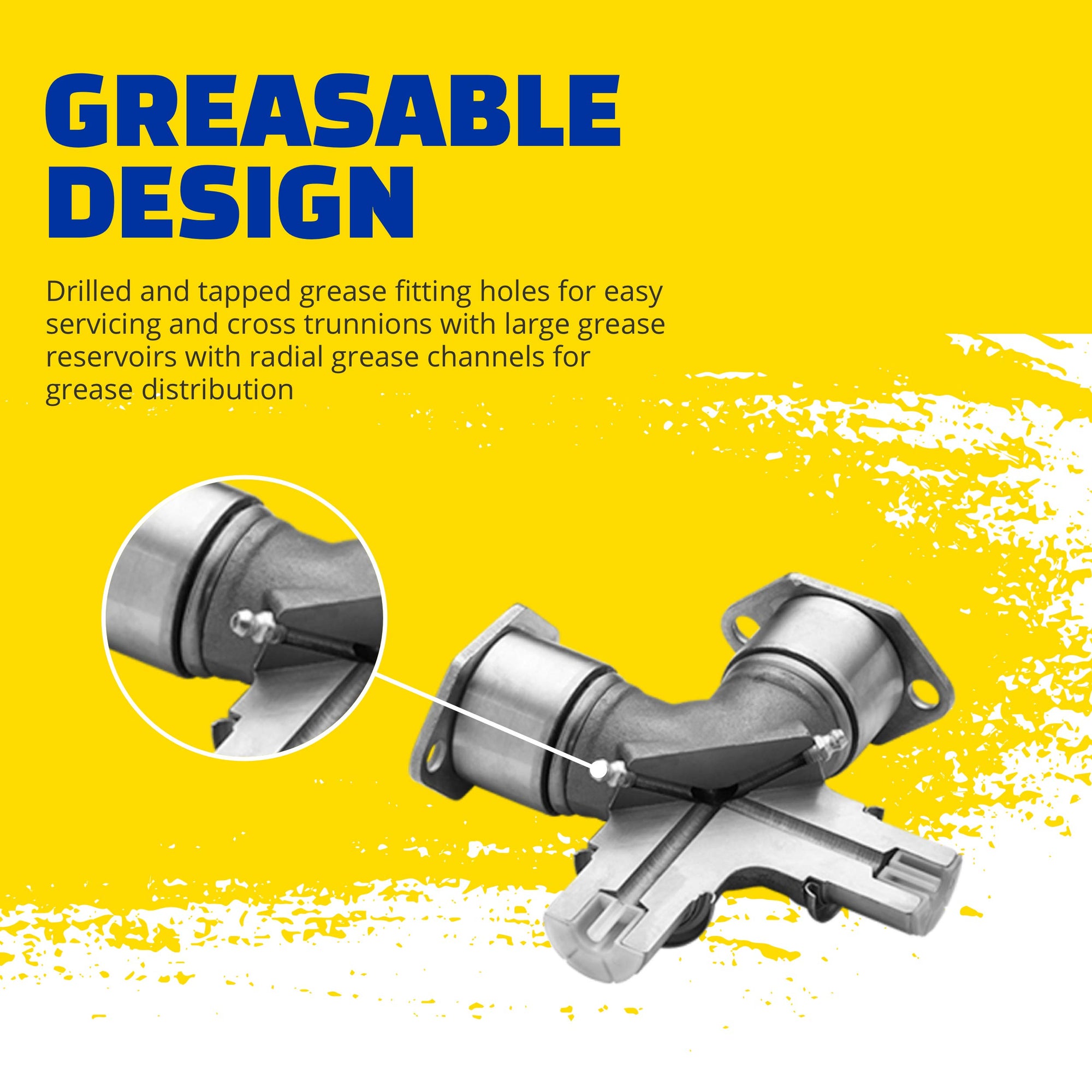 Premium MOOG Greaseable Universal Joint for GM & Mack (58WB - 4 DWT)