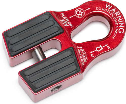 Flatlink XTV Factor 55 00070-01 Winch Shackle Mount (ATV and UTV) - Red