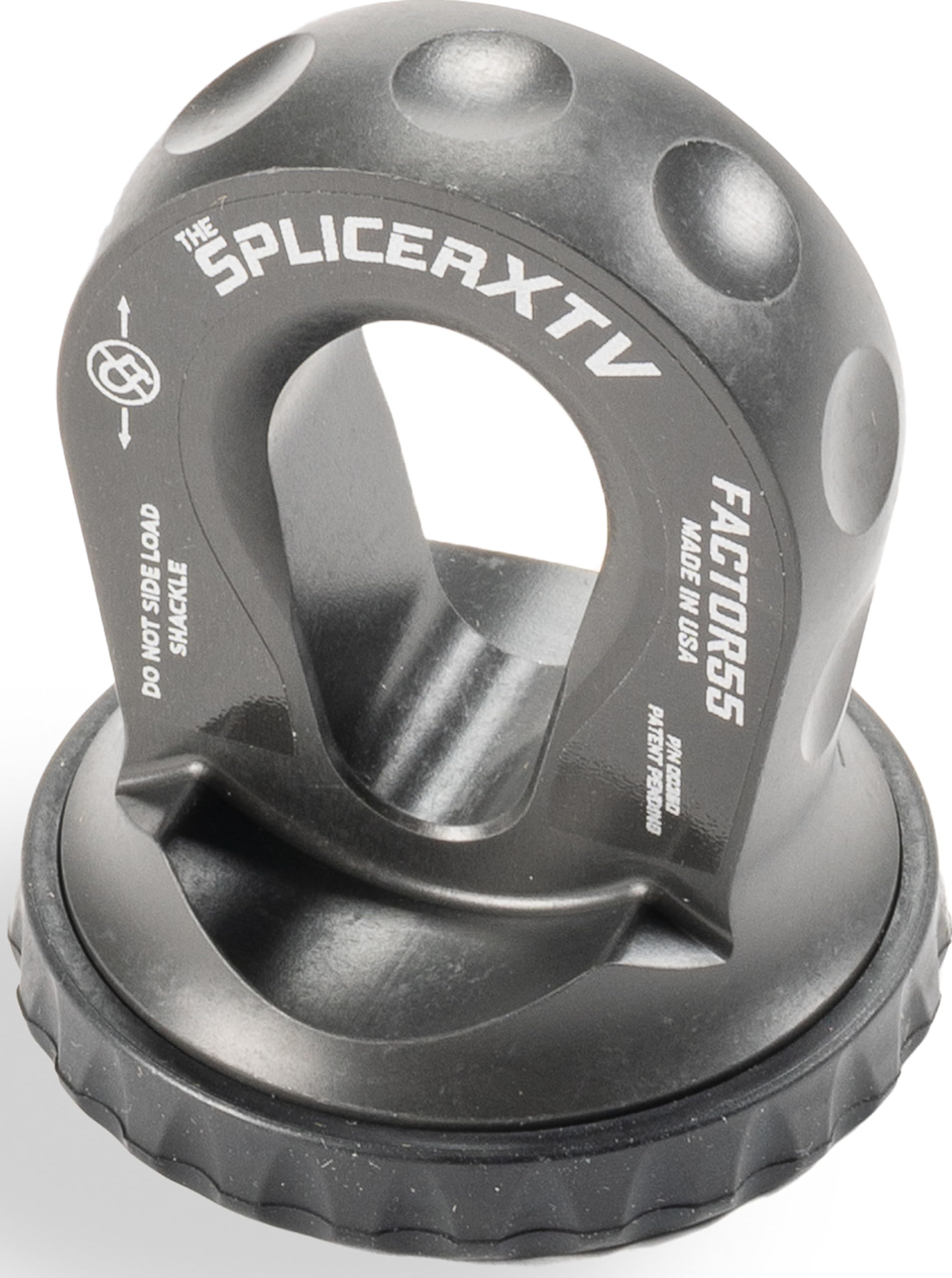 Factor 55 XTV Splicer Synthetic Rope Shackle Mouting Thimble, Gray Fits Pin/Bow End of 1/2 and 5/8" Shackles