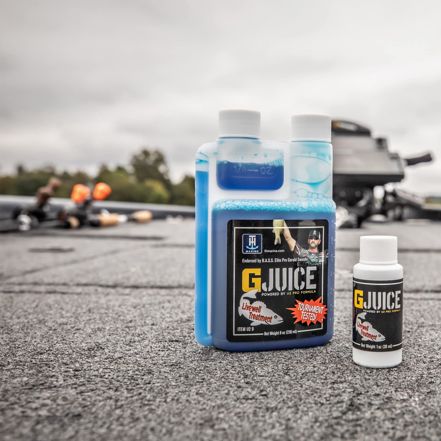 G-Juice T-H Marine Liquid Livewell Treatment - Freshwater Fish Water Conditioner, 16 oz. - Safe Ammonia Remover & Electrolyte Enhancer for Fish Health, Easy Application & Stress Reduction