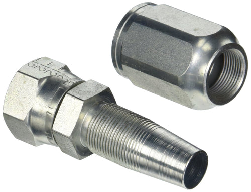 Gates Field Attachable Type T 12C1T-12RFJX for G1 Hose, 1 Wire, Female JIC 37 Flare Swivel, 3/4" ID