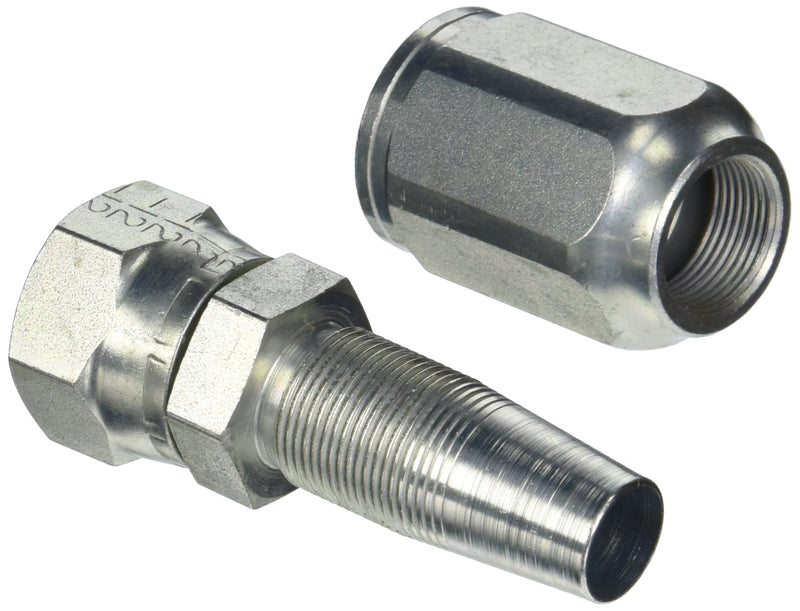 Gates Field Attachable Type T 12C1T-12RFJX for G1 Hose, 1 Wire, Female JIC 37 Flare Swivel, 3/4" ID