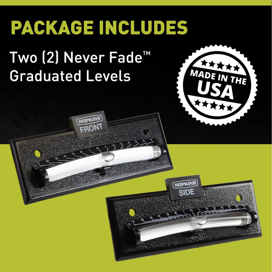 Never Fade Hopkins Towing Solutions 08526 Two Way Graduated Level, Black