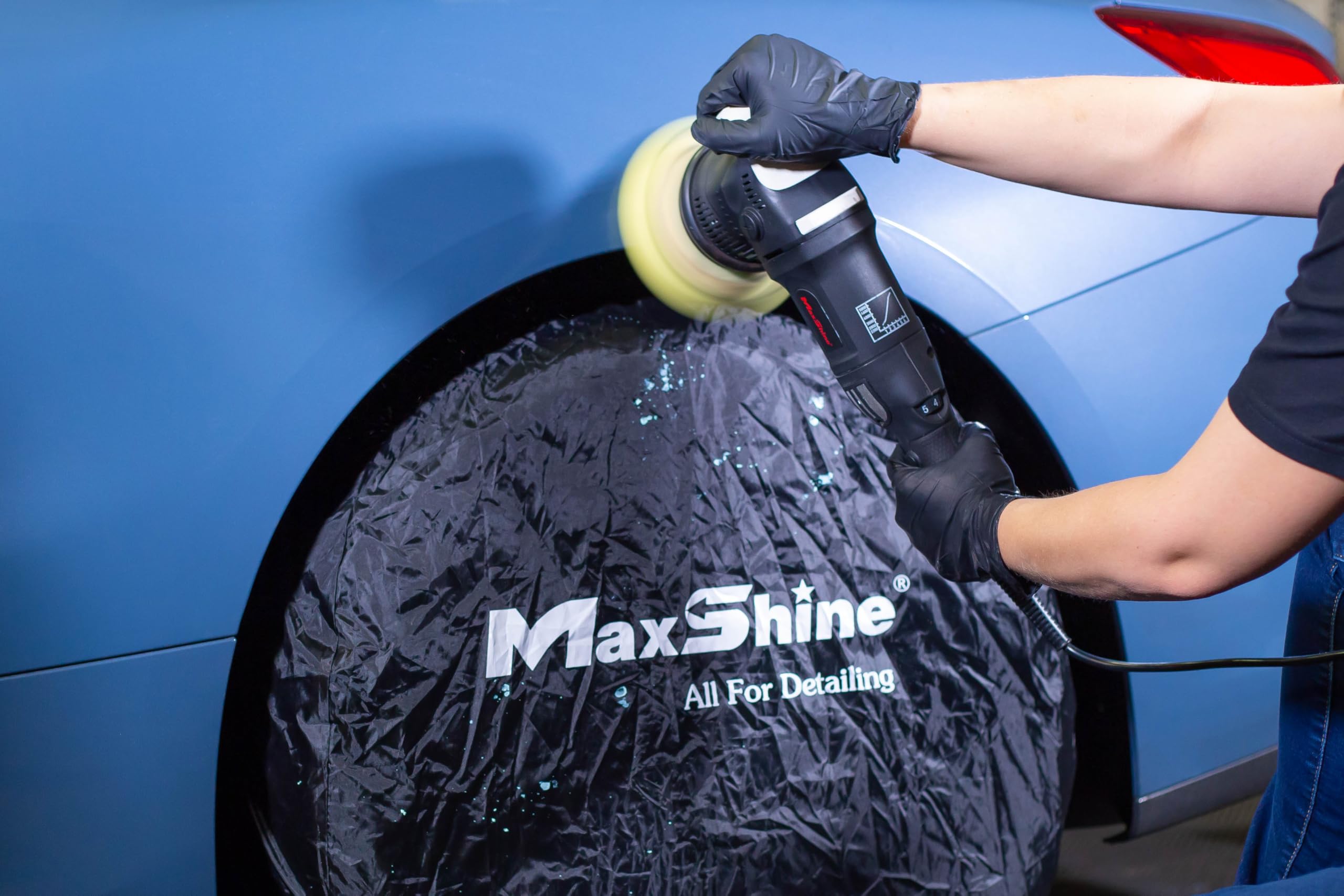Maxshine Wheel Covers Universal, 4-Pack (Black) | Fits Rims Up to 22” Diameter | Protective Wheel & Tire Covers for Cars, Trucks, SUVs, RVs, Trailers | Auto Detailing Accessories for Storage