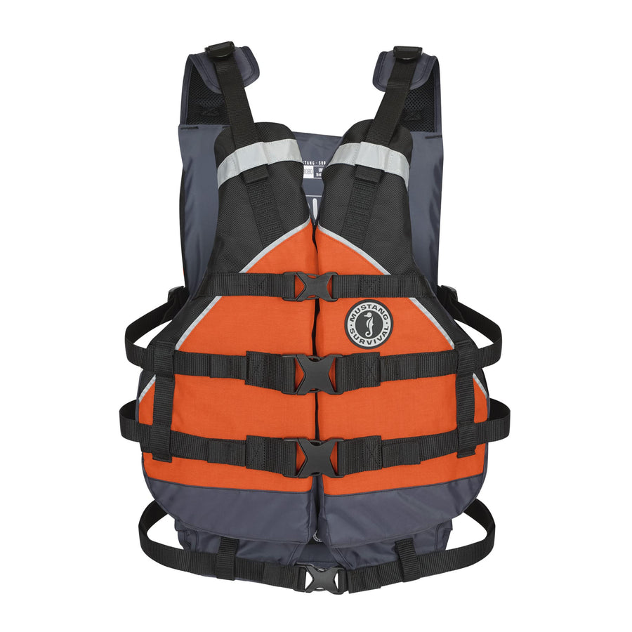 Youth Mustang Survival Canyon Foam PFD (Orange/Gray)