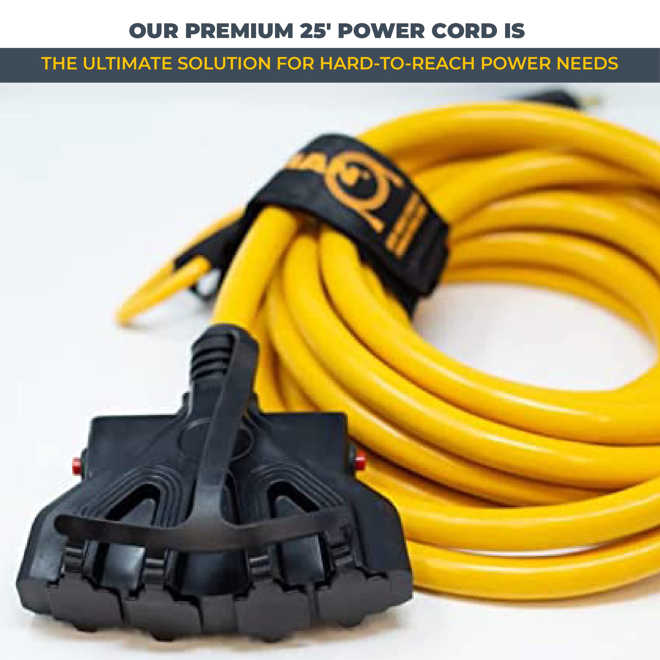 Firman Power 1120 Firman 1120 Cord - 25 ft., 10AWG with Circuit Breaker, 30 Amps/250 Volts, L14-30P to 5-20R (4), 1 Pack