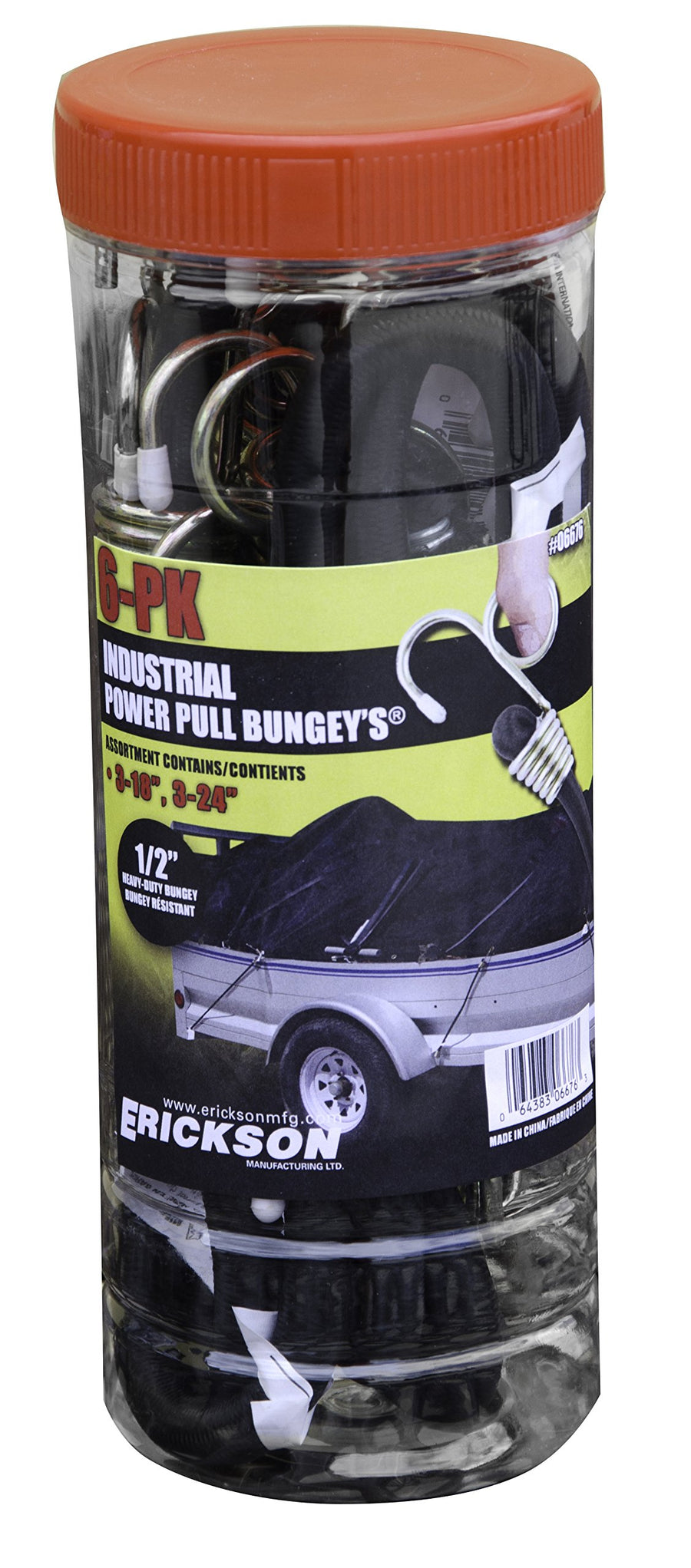Industrial Power Pull Bungey in a Jar, Erickson 06676 3 Pack