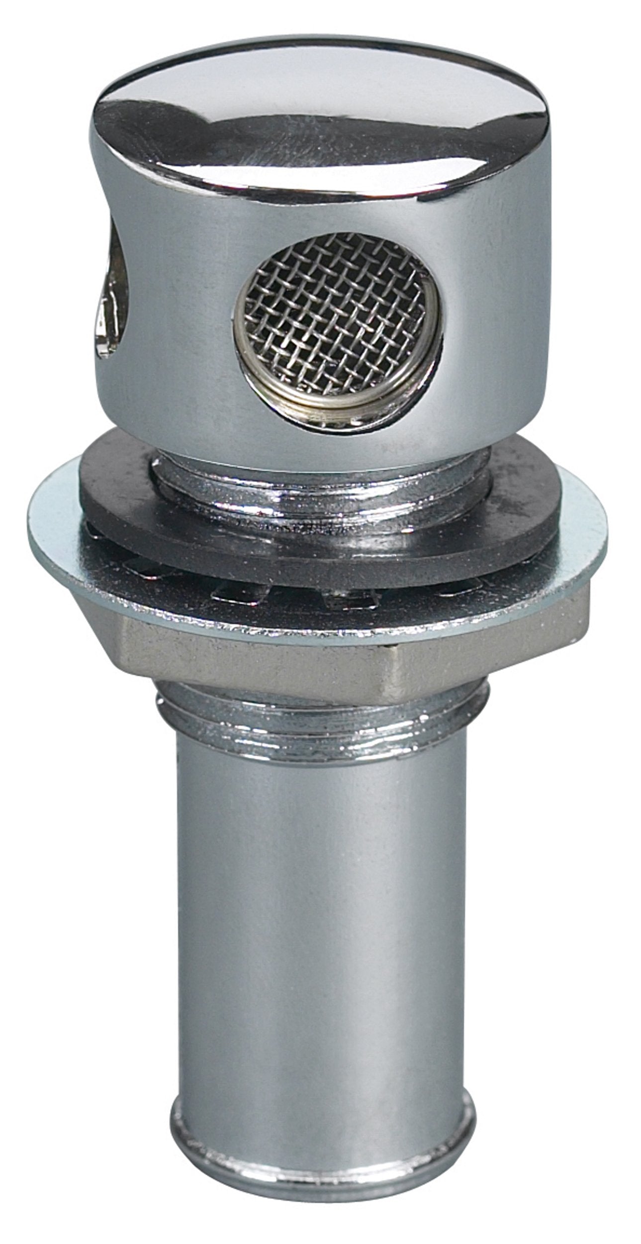 Moeller Marine Products 5/8" Chrome Plate Brass Vent Hose Accommodate Hulls Upto 1/2" Thick