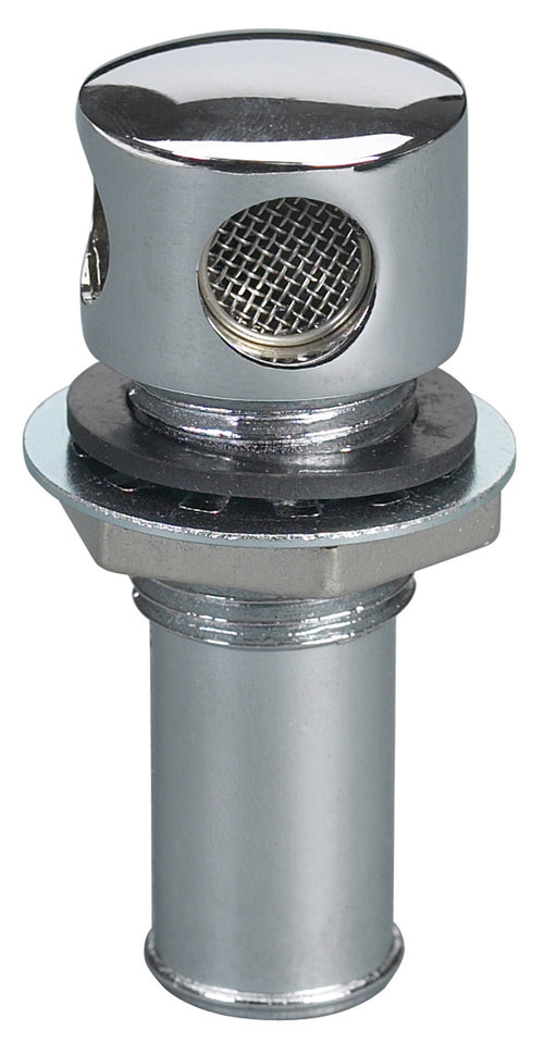 Moeller Marine Products 5/8" Chrome Plate Brass Vent Hose Accommodate Hulls Upto 1/2" Thick