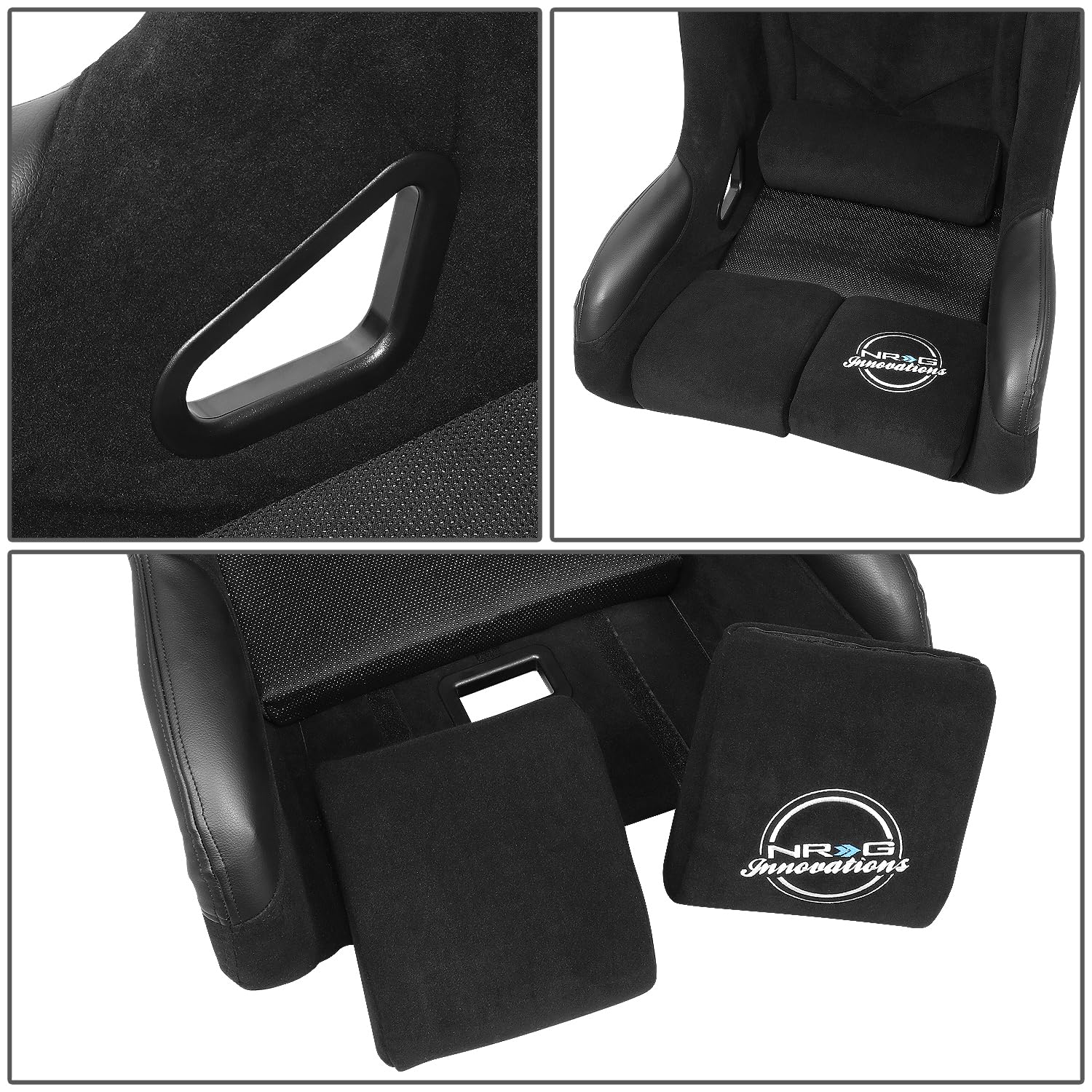 NRG Innovations FIA Competition Seat NRG-FRP-RS500M with Competition Fabric, FIA Homologated, Free Driving Position