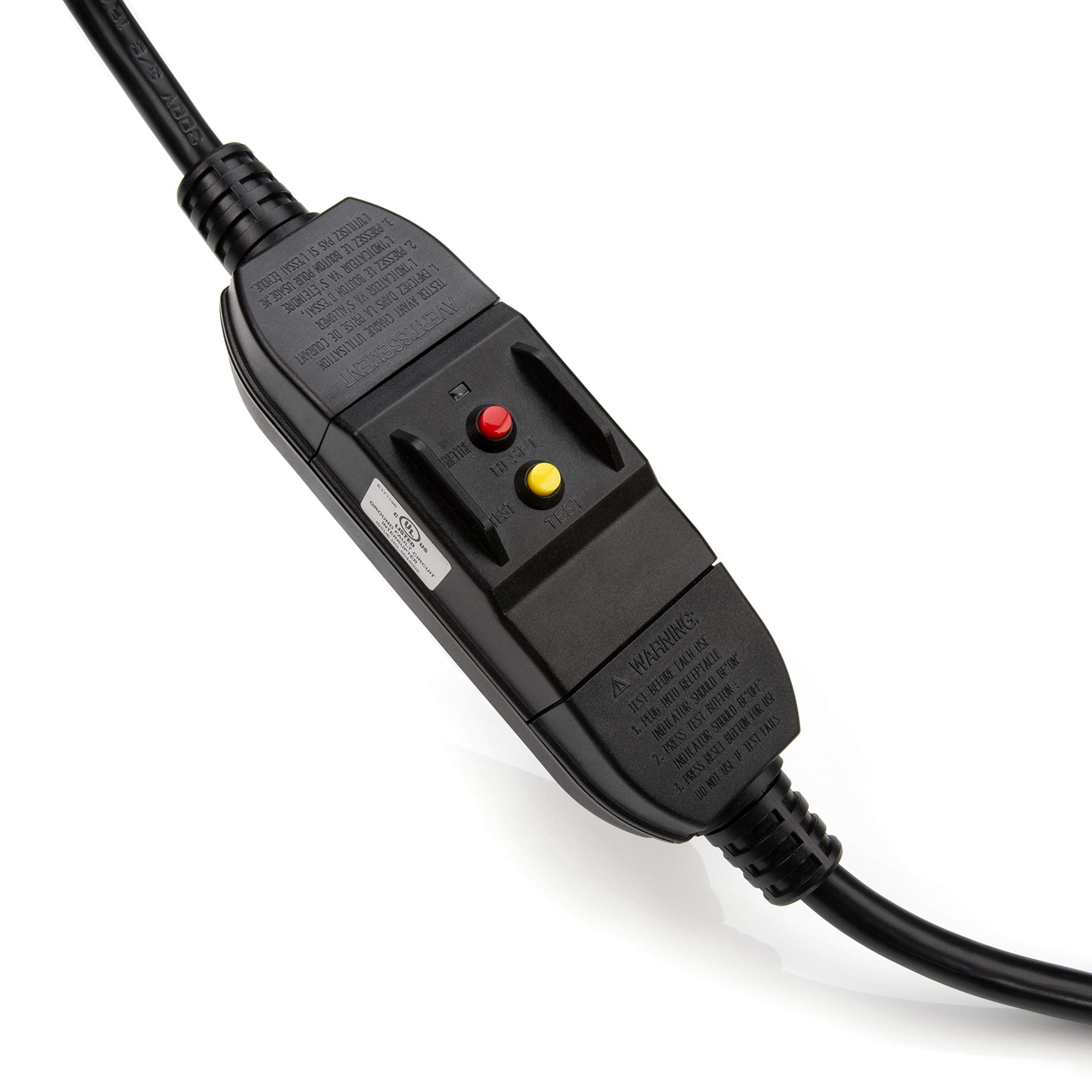 15-Amp Dewalt GFCI Power Station with Detachable Work Light and Cord Minder Kit, 8 Standard 3-Prong Outlets, 2 USB Ports