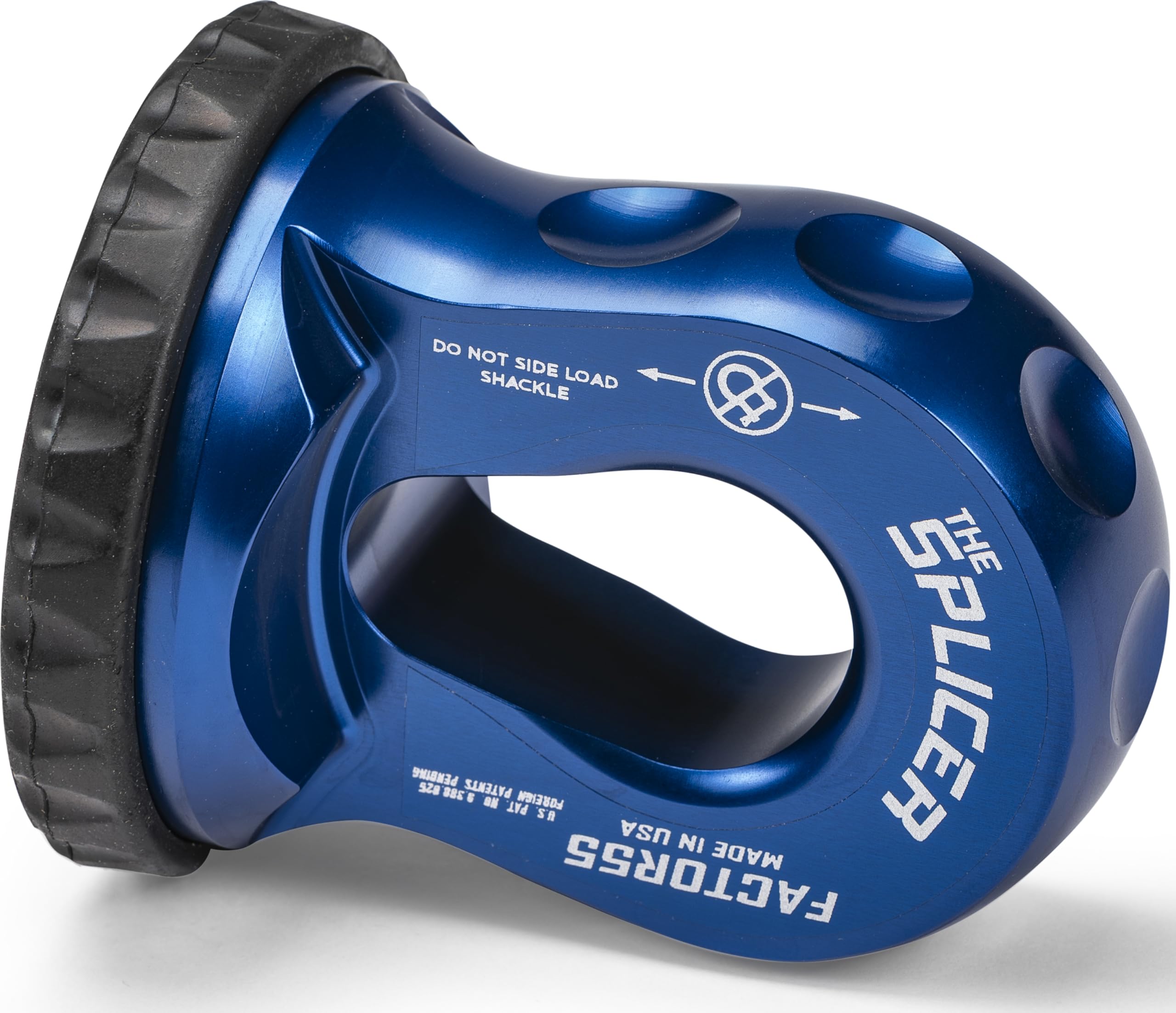 Synthetic Rope Shackle Factor 55 Splicer, Fits Rope up to 1/2" - Blue