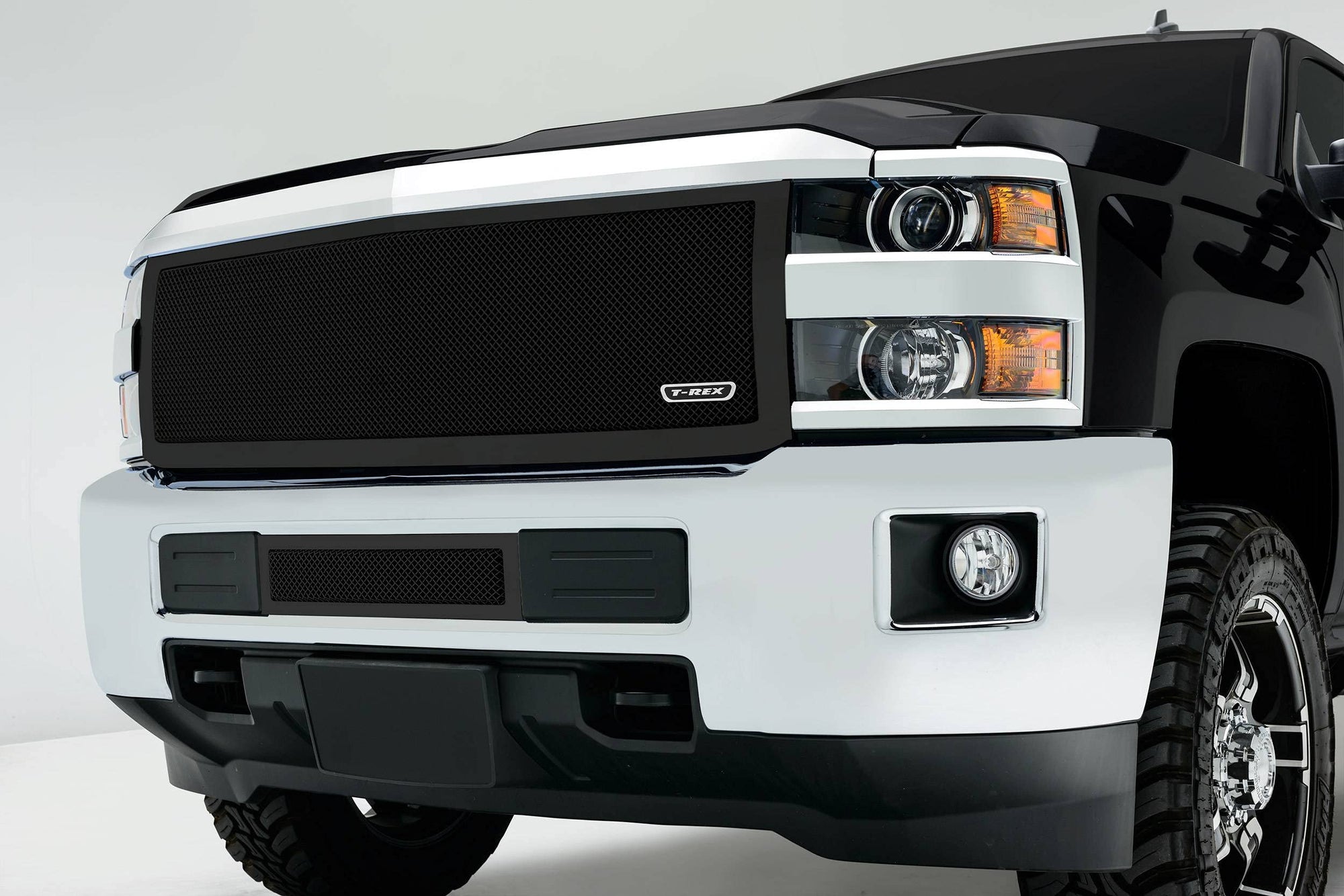 2015-2019 Silverado HD T-Rex Grilles Upper Class Series Main Grille, Black, 1 Pc, Replacement - PN #51123