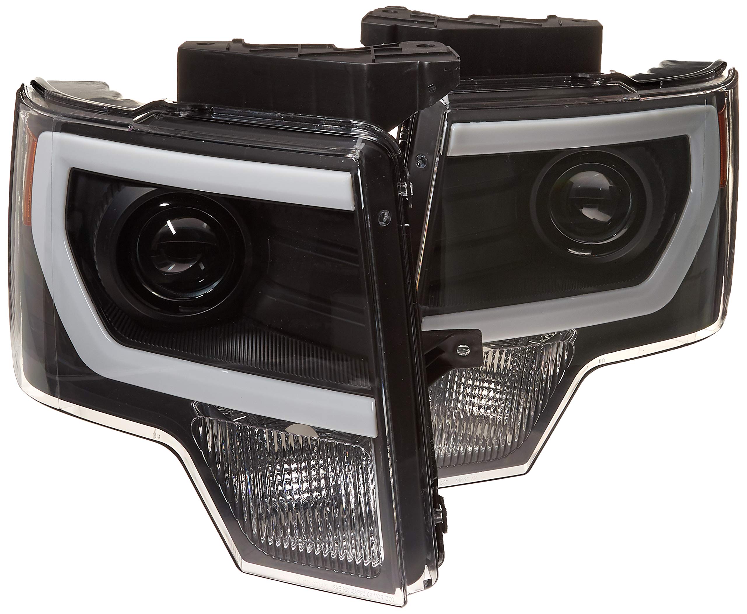 Projector Headlight Xtune PRO-JH-FF15009-LBDRL-BK, 1 Pack