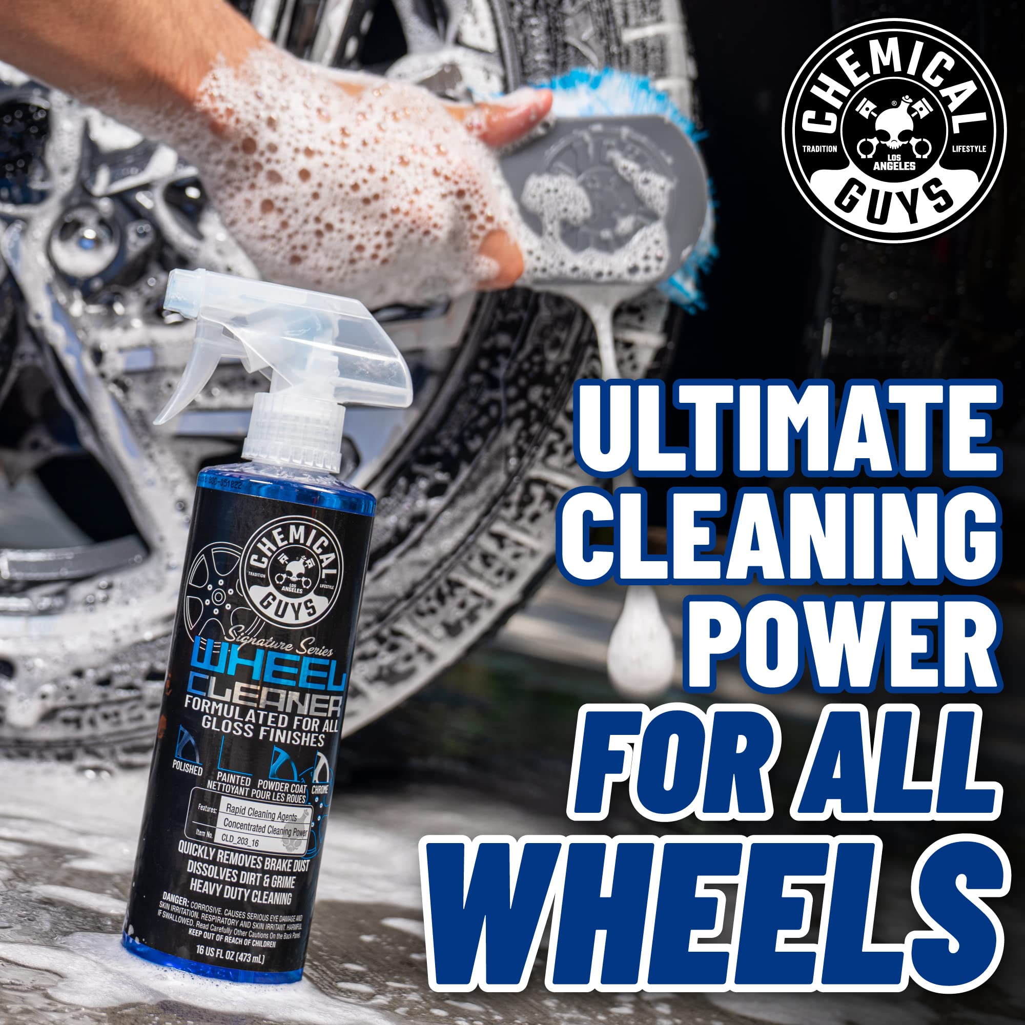 Chemical Guys Signature Series CLD_203 Wheel Cleaner, Formated For All Gloss Finishes, Safe for Cars, Trucks, SUVs, Motorcycles, RVs & More 128 fl oz (1 Gallon)