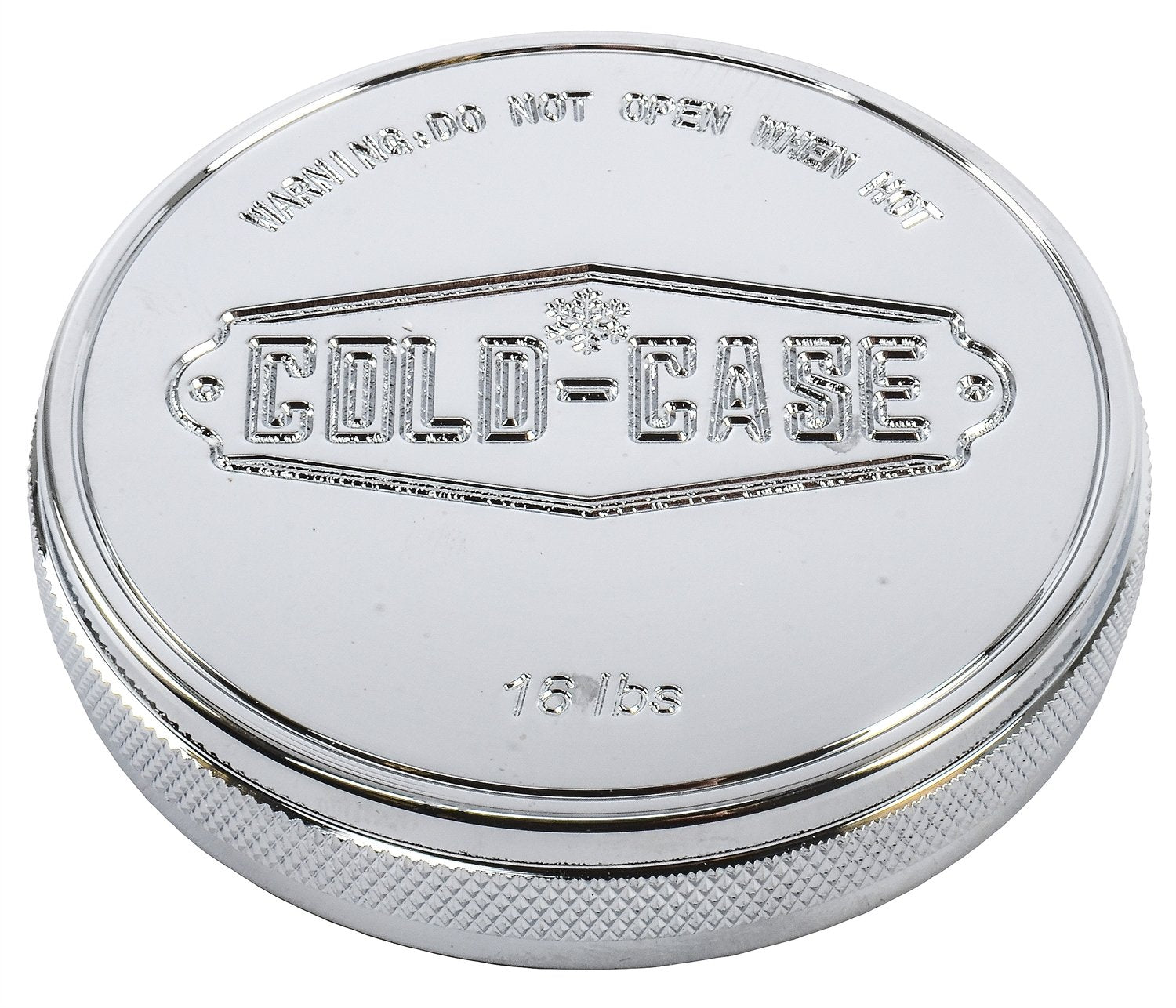 COLD - RADIATORS COLD CASE Radiator Cap Billet Polished, Silver (RC100)