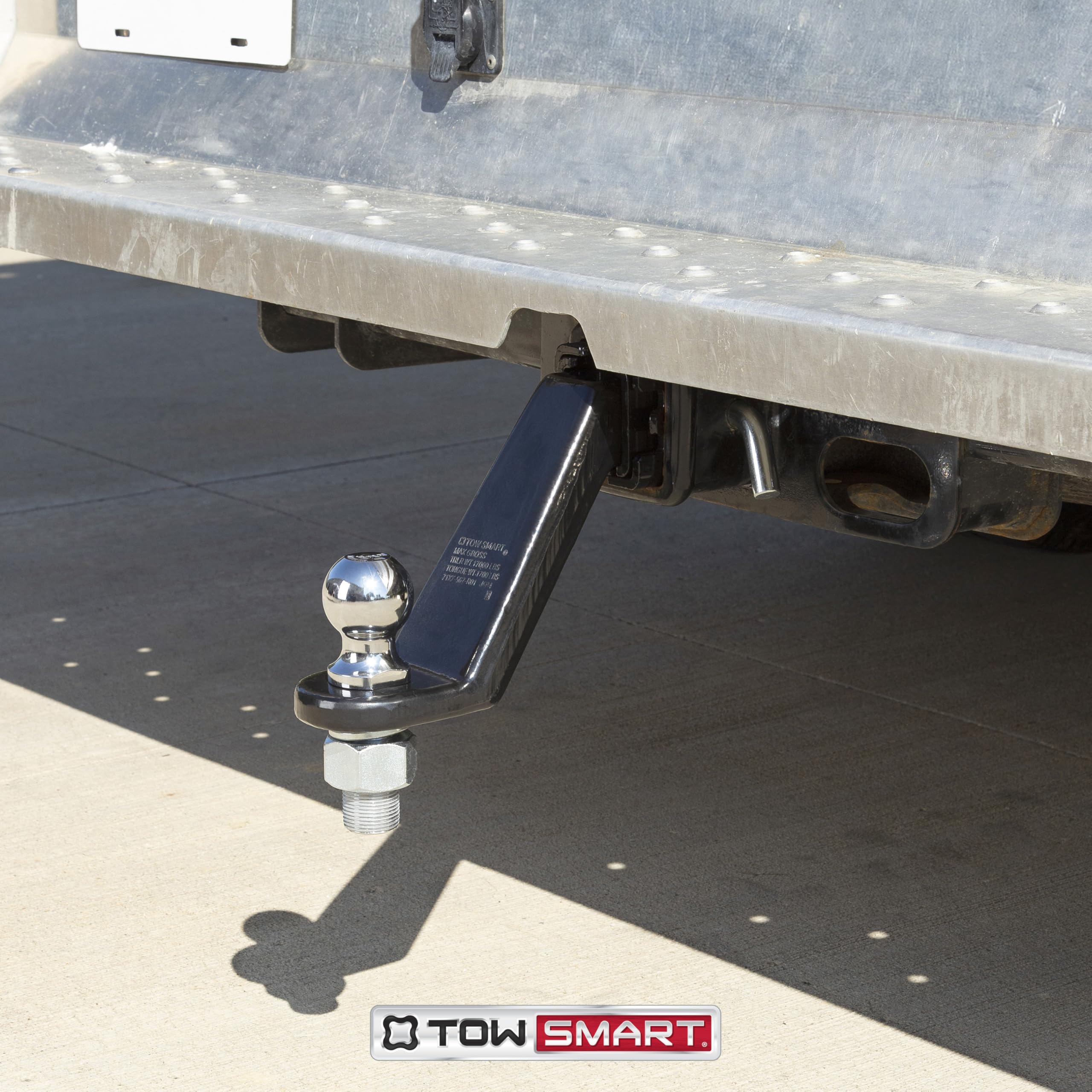 Chrome Class IV Trailer Hitch Ball, 10,000 lb., 2 in. Ball Diameter, 1-1/4 in. x 2-1/2 in. Shank