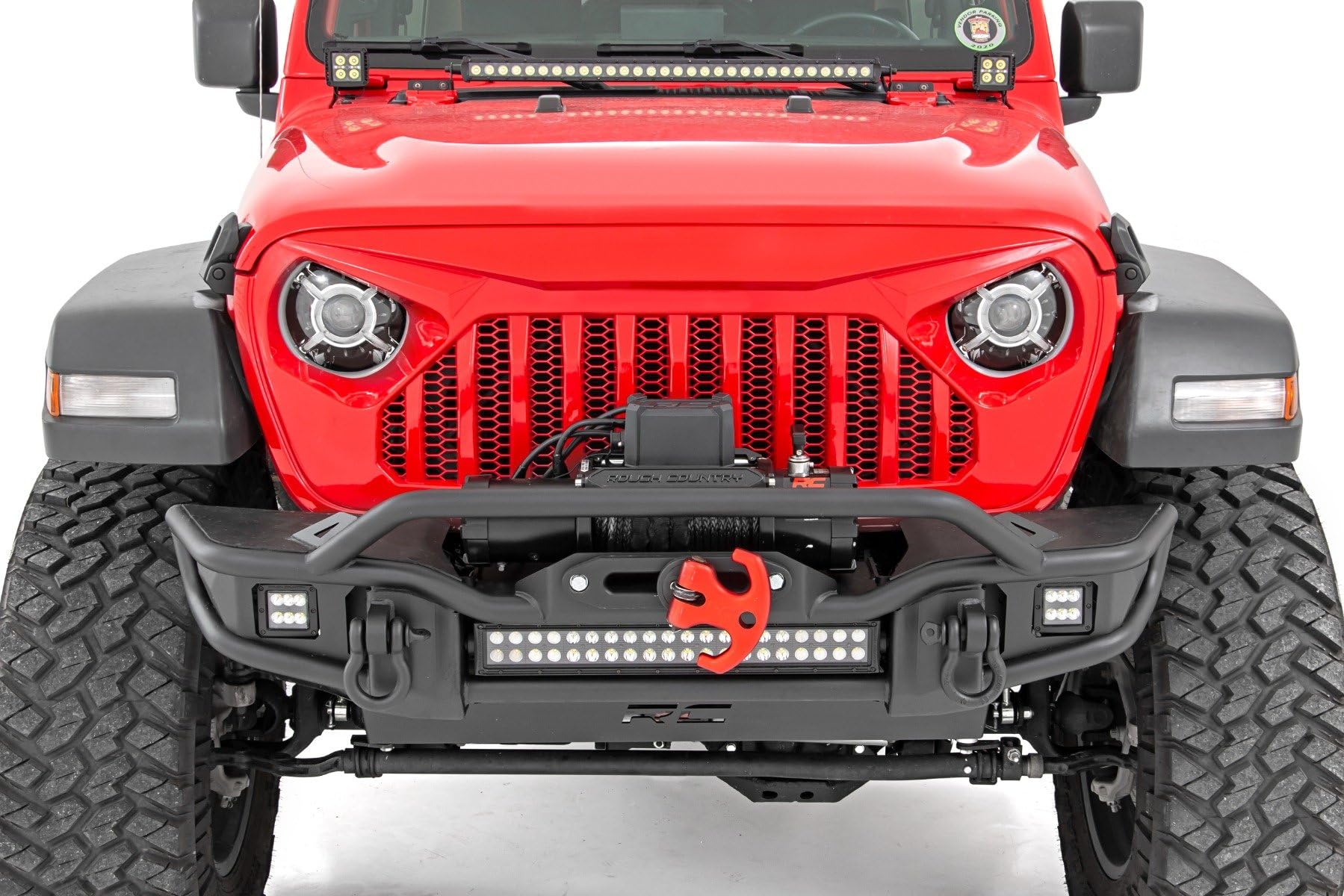 9" Rough Country DRL LED Halo Headlights for Jeep JL/JLU/Gladiator - RCH5300