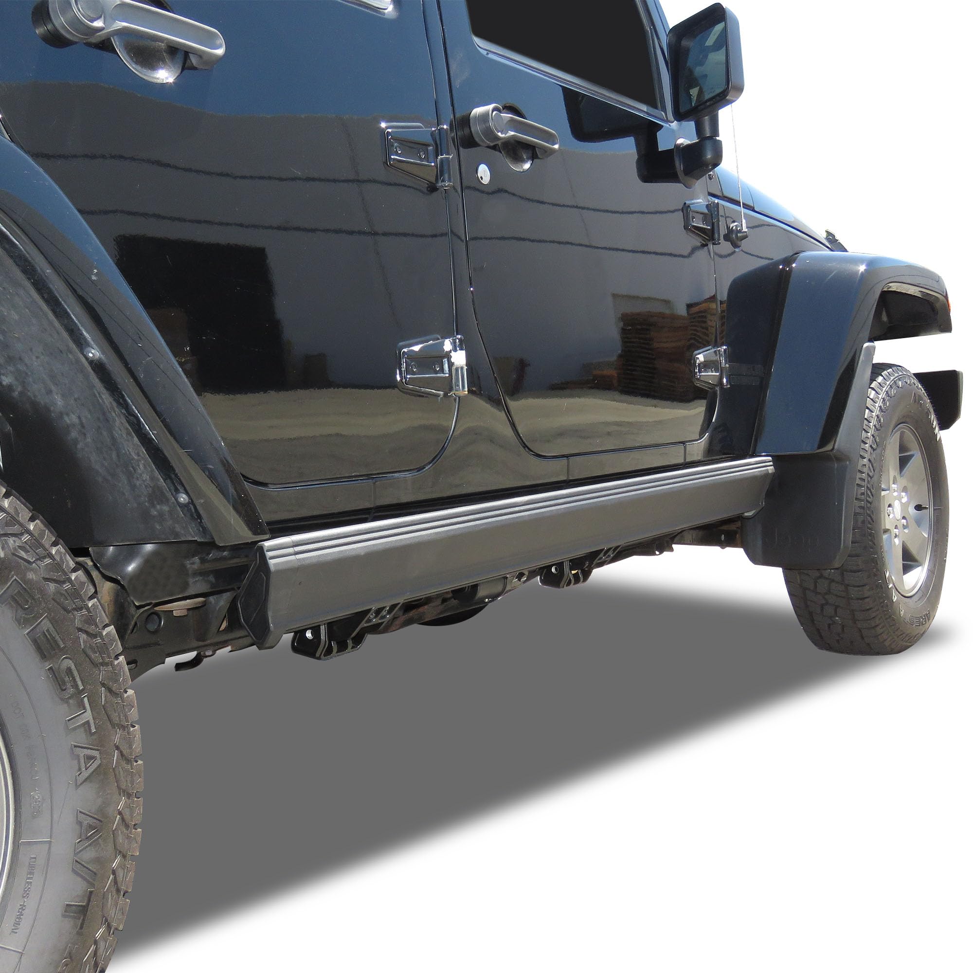 Elite Black Horse Retractable Power Board Black Compatible with 2010-2024 Toyota 4Runner(Excl. 10-23 Limited & 19-22 Nightshade Edition or Models with Lower Rocker Panel Extensions)-PWBR4063