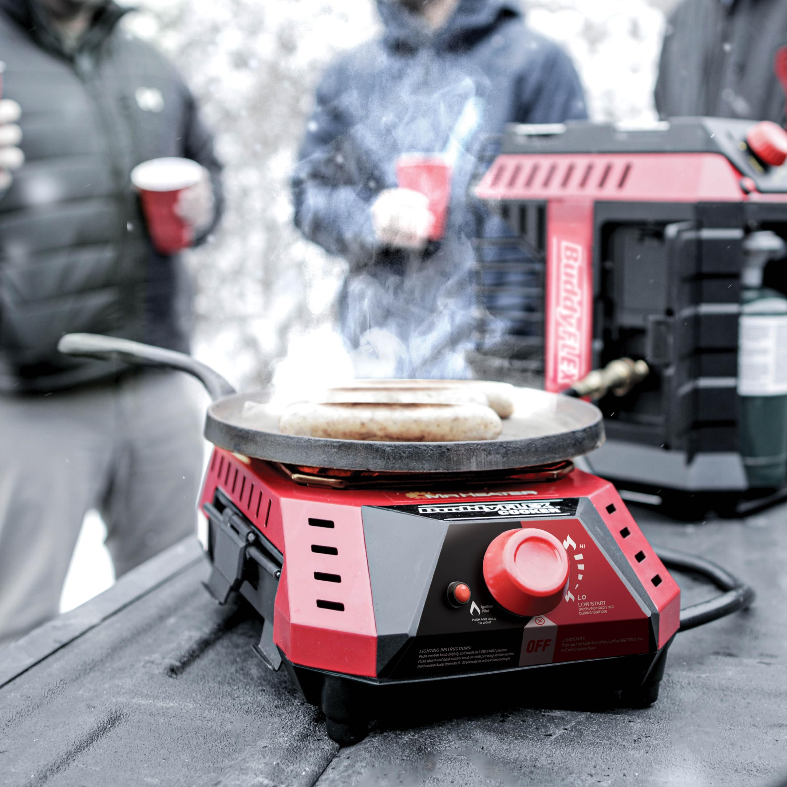 Buddy Flex Cooker Mr. Heater MH8CFLEX 8,000 BTU, Red