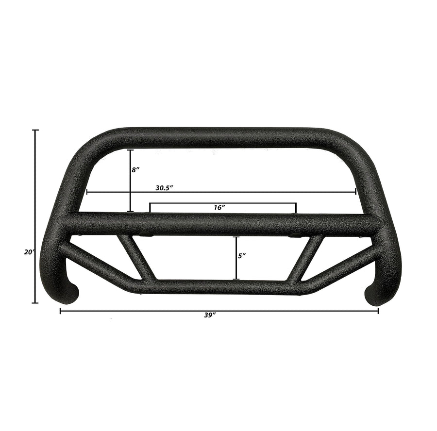 Max T Black Horse Bull Bar Textured Black Compatible with 2007-2014 Toyota FJ Cruiser-MBT-MT0112