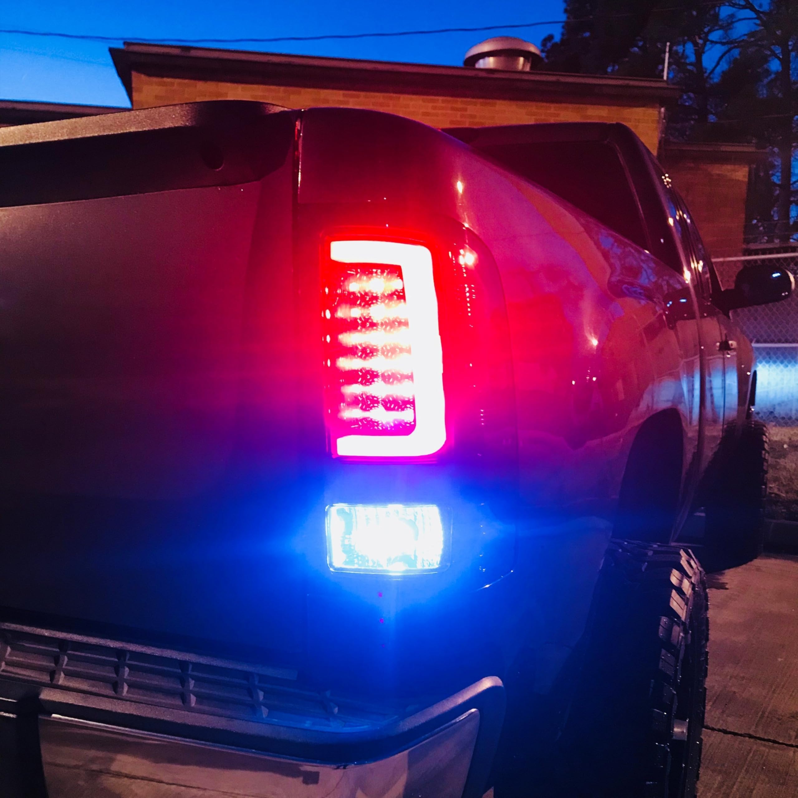 Black/Smoke RECON ACCESS 264389Bk - Fiber Optic Led Tail Lights