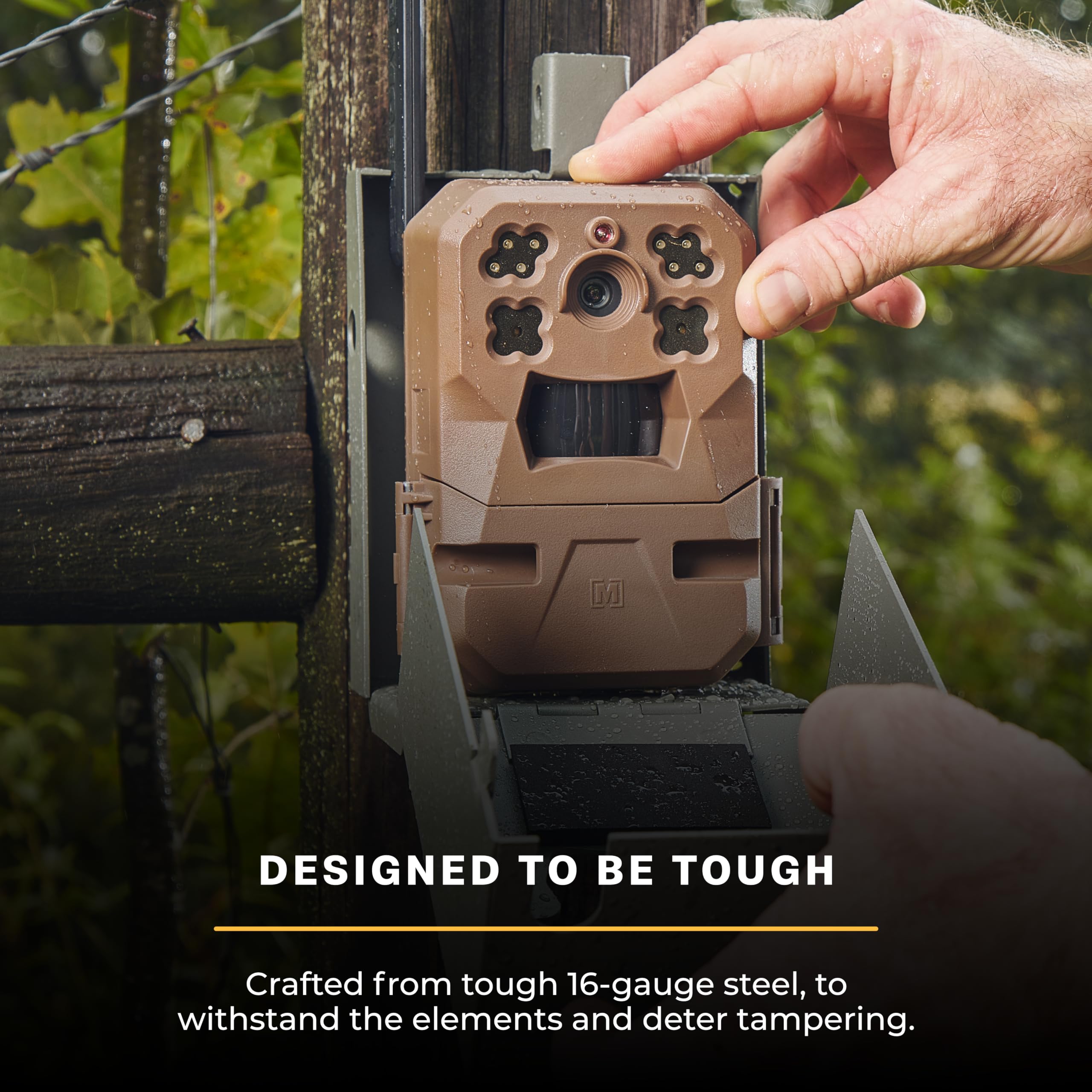 Moultrie Security Box for Cellular Trail Cameras Edge, Edge Pro - Robust Protection, 16-Gauge Steel Structure, Weatherproof and Security