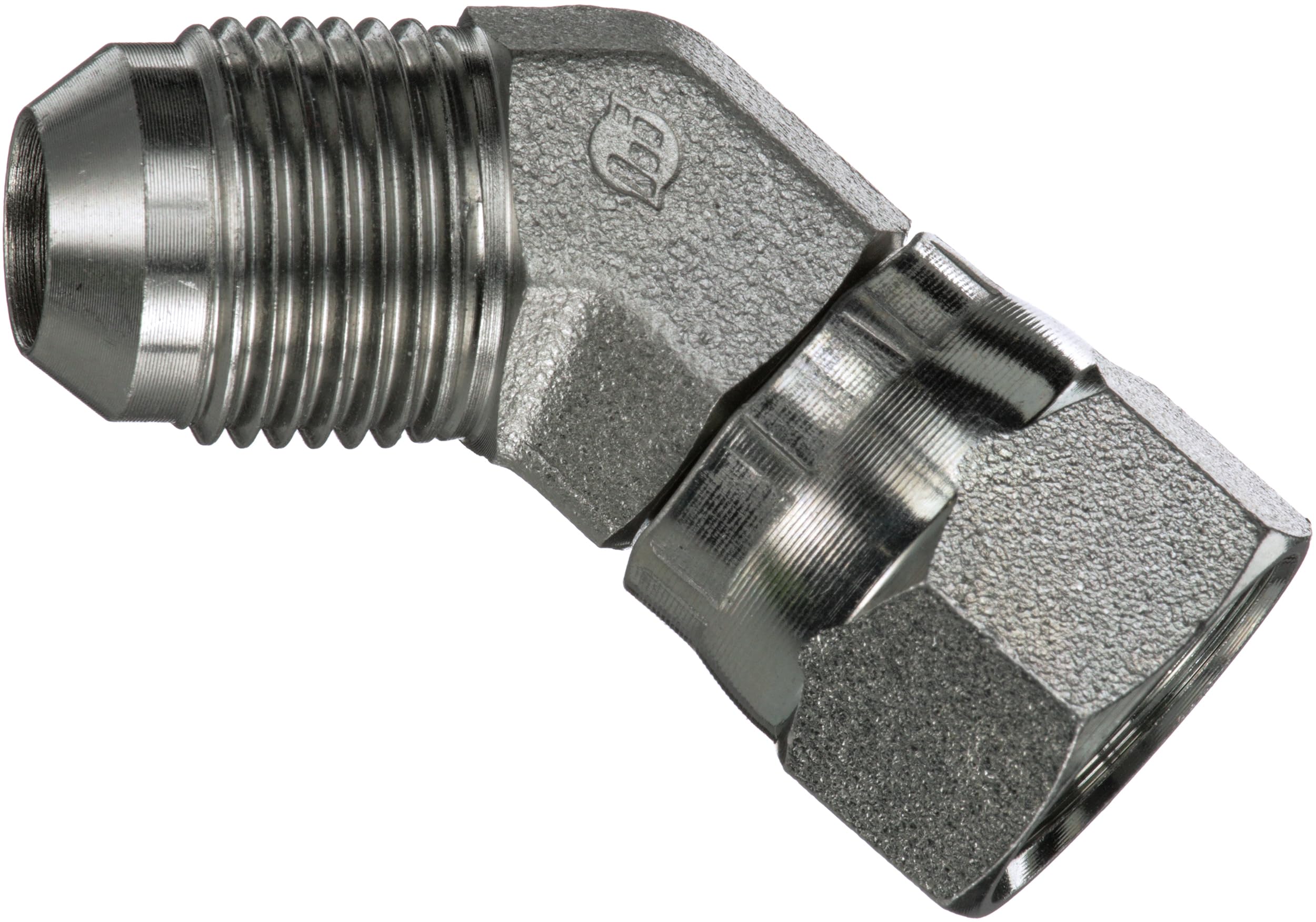 Gates Male Jic 37 Flare to Female Jic 37 Flare Swivel 45 (G60424-0808 SAE to SAE)
