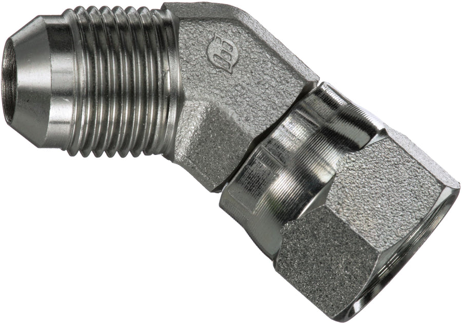 Gates Male Jic 37 Flare to Female Jic 37 Flare Swivel 45 (G60424-0808 SAE to SAE)