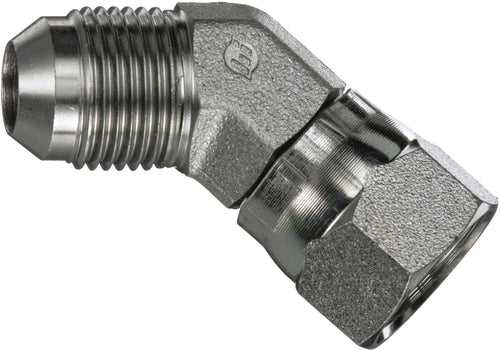 Gates Male Jic 37 Flare to Female Jic 37 Flare Swivel 45 (G60424-0808 SAE to SAE)