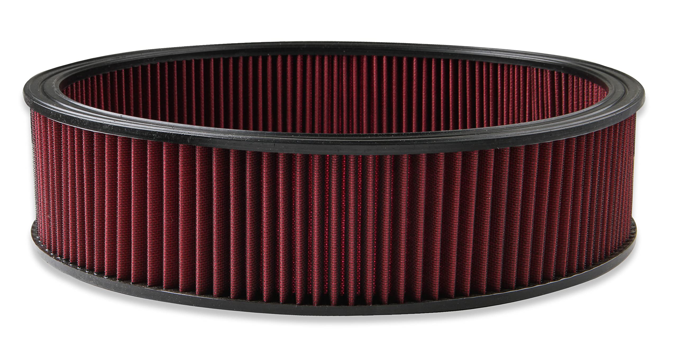 Air Filter Holley 220-40 - Replacement - 16 in. x 4 in. - Red Washable Gauze Filter