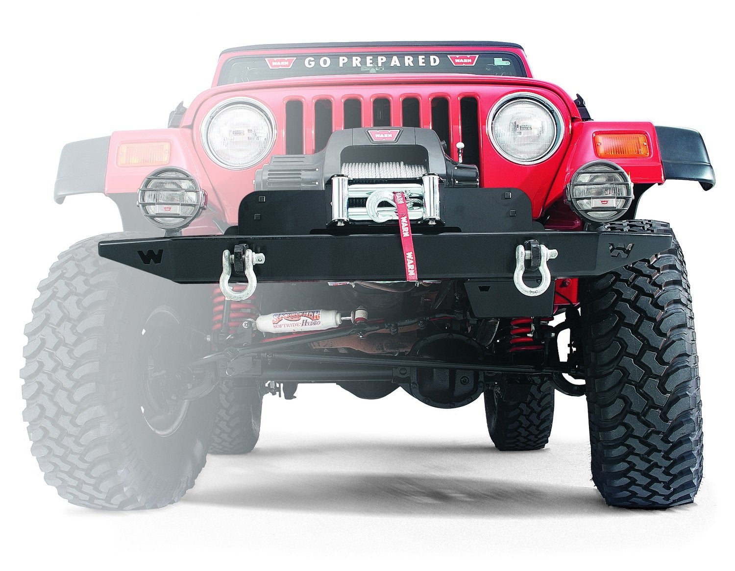 Rock Crawler WARN 61853 Front Bumper for Jeep Wrangler (1997-2006)