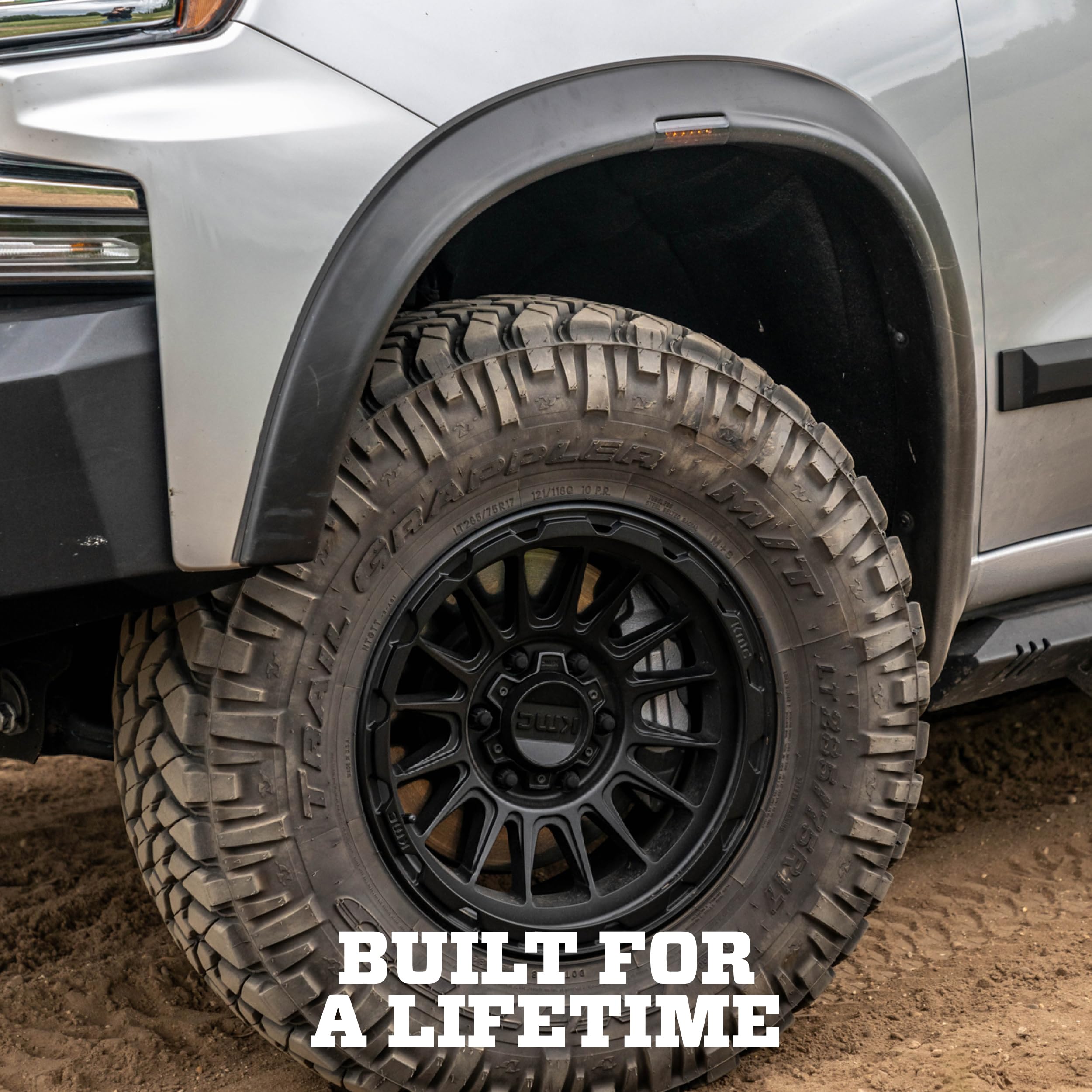 Husky Liners RVL Style Fender Flares | Fits 2016-2023 Toyota Tacoma | Front & Rear, 4-pcs. Black | 2803934