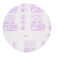 3M Finishing Film Hookit Abrasive Disc 00950, 6 in, 1500+ Grade, 100 Pack, Clear Coat Sanding, Paint Finishing, Defect Removal, Tear Resistant