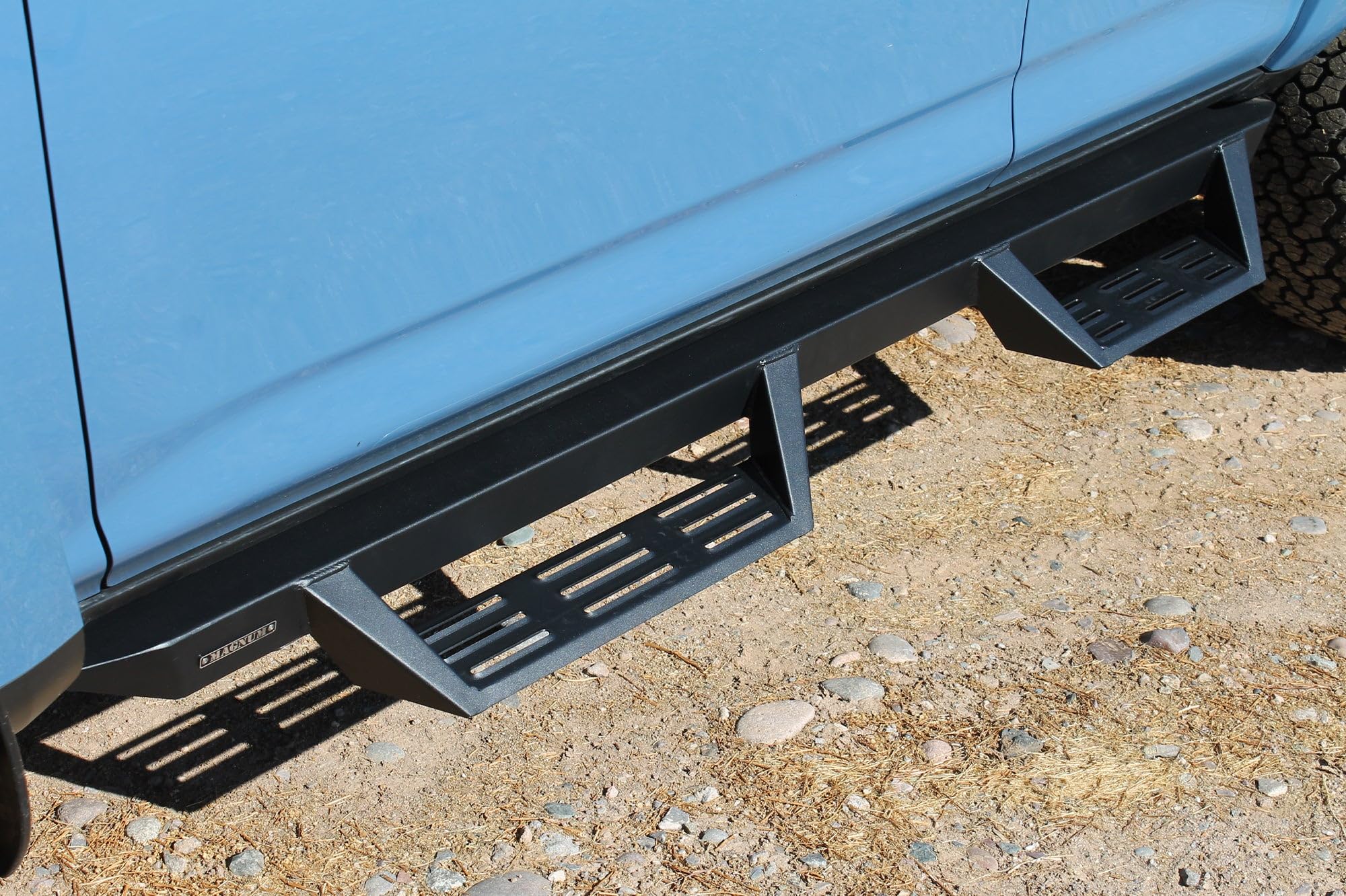 Black Magnum RT Gen 2 Drop Steps Running Boards Compatible with 2010-2024 4Runner Without Lower Door Cladding/Trim